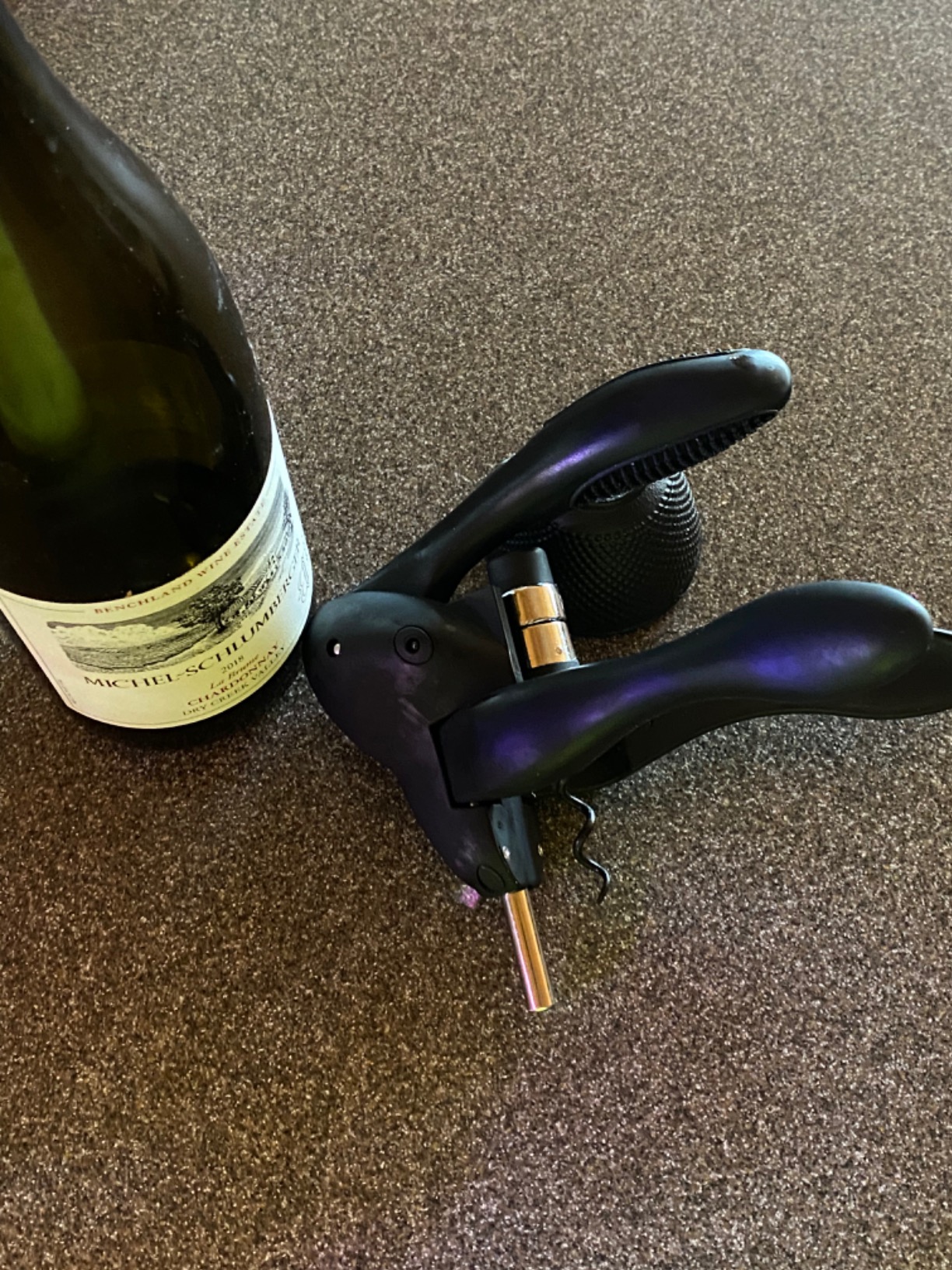 Rabbit W6004N Original Lever Corkscrew Wine Opener with Foil Cutter and Extra Spiral, Black Finish, Smooth Lever Action for Effortless Cork Removal customer photo 1
