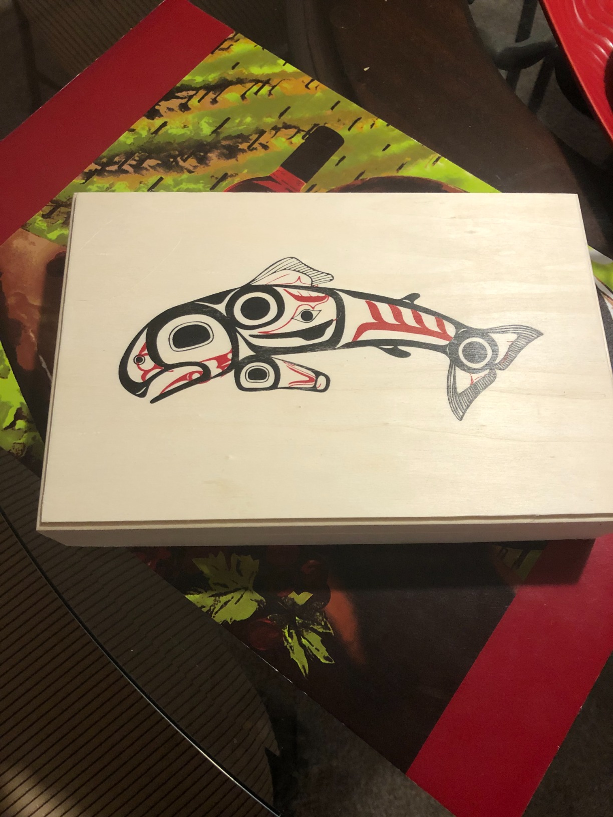 Alaska Smokehouse Smoked Salmon Fillet in Wood Gift Box, Assorted Designs, 16 Oz customer photo 2