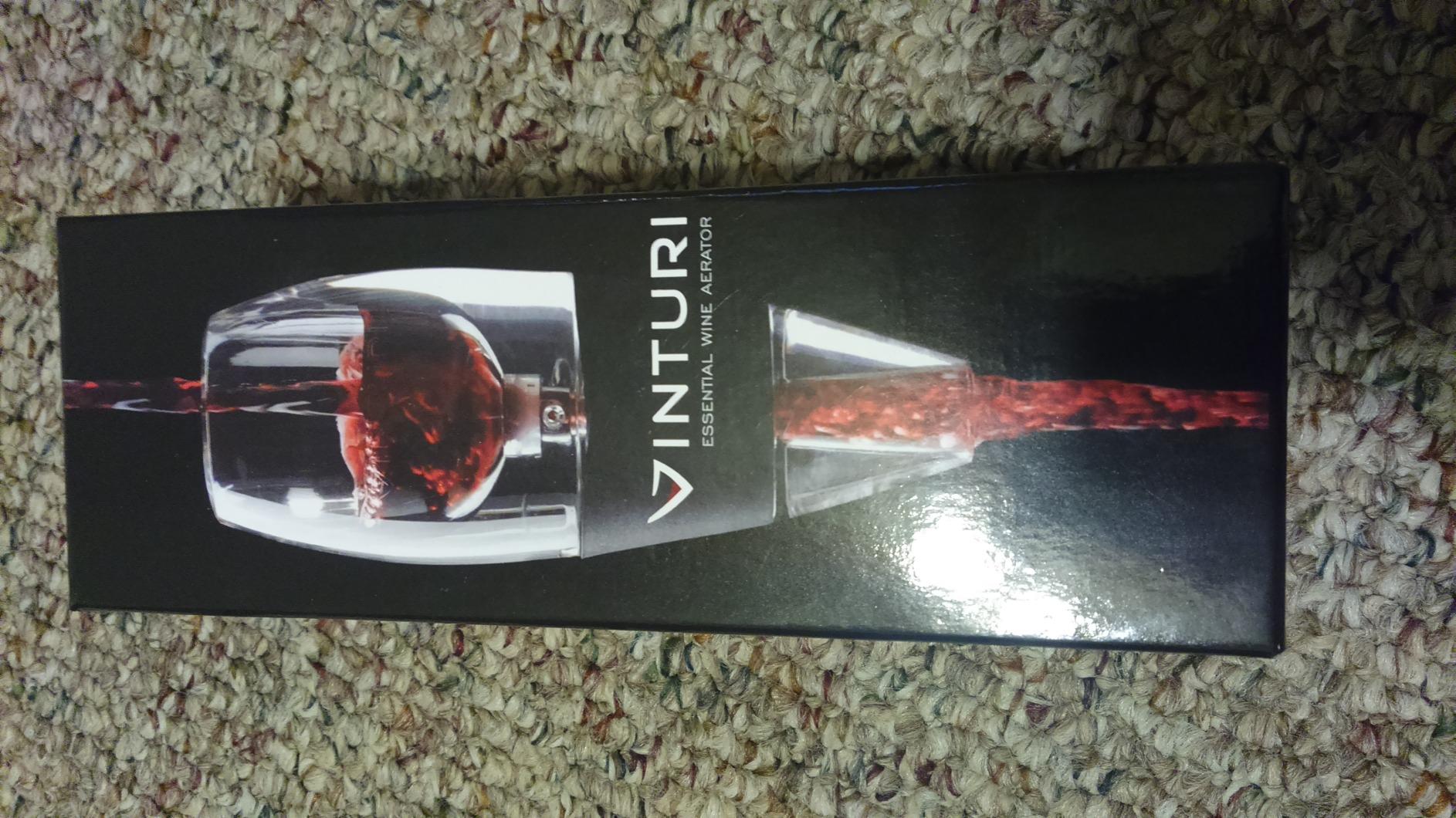 Vinturi Wine Aerator Pourer and Decanter for Red Wines Patented Design with No-Drip Base & Sediment Screen customer photo 1
