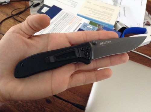 CRKT Drifter Everyday Carry EDC Pocket Folding Knife with Liner Lock: Stainless Steel Plain Edge Blade, G10 Handle, Pocket Clip, 6450K customer photo 1