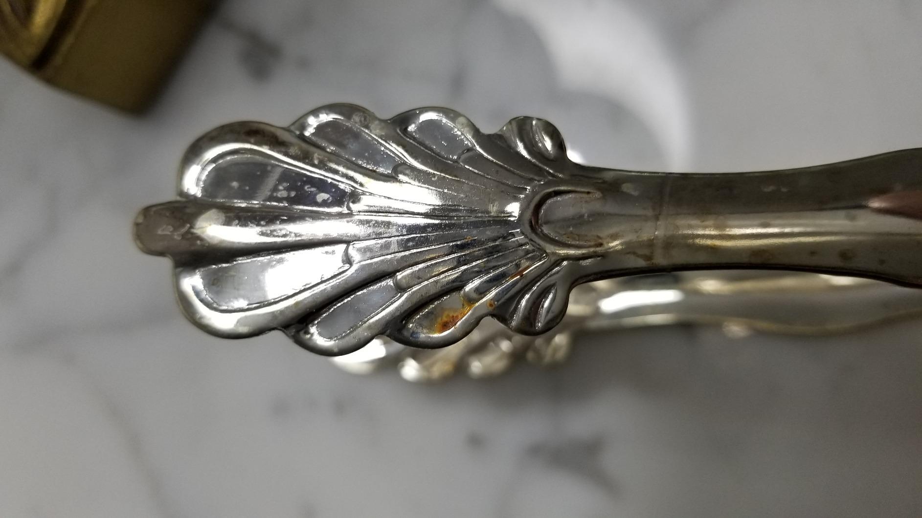 Elegance Silver 86242 Silver Plated Ice Tongs, 7