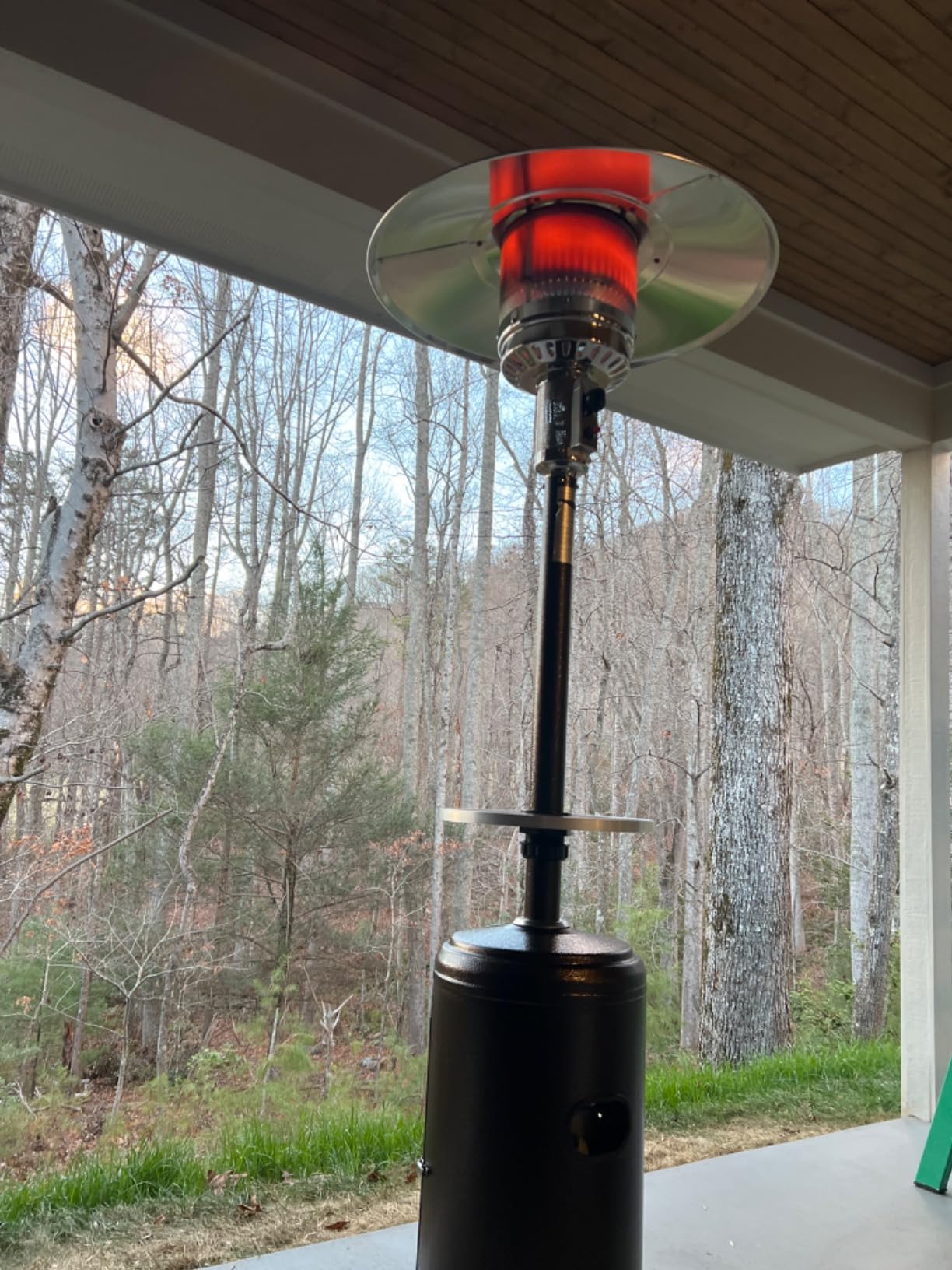 AZ Patio Outdoor Propane Gas Patio Heater, 48K BTU, Hammered Bronze customer photo 2