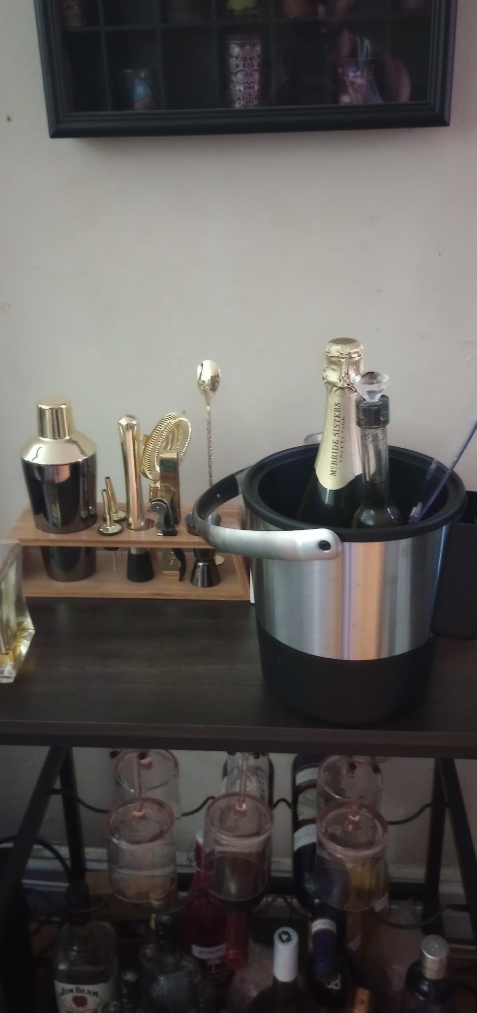 Oggi Insulated Ice Bucket, 4 Quart / 3.8 L, Stainless Steel, Black customer photo 2