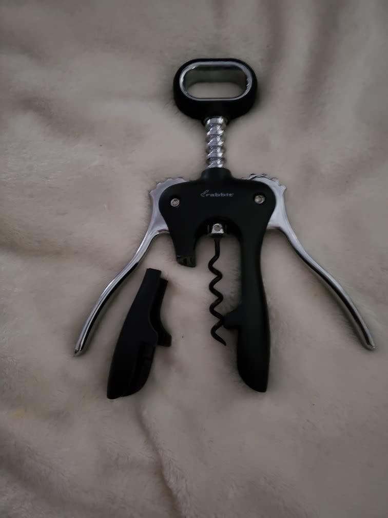 Rabbit Bar Tools Classic Wing Corkscrew, Silver customer photo 2