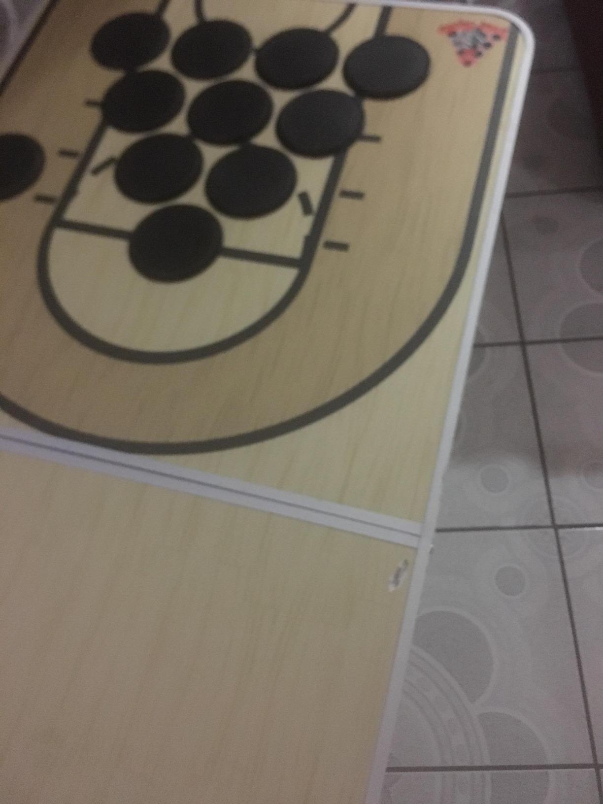 Basketball Court NBA Beer Pong Table with Predrilled Cup Holes customer photo 2