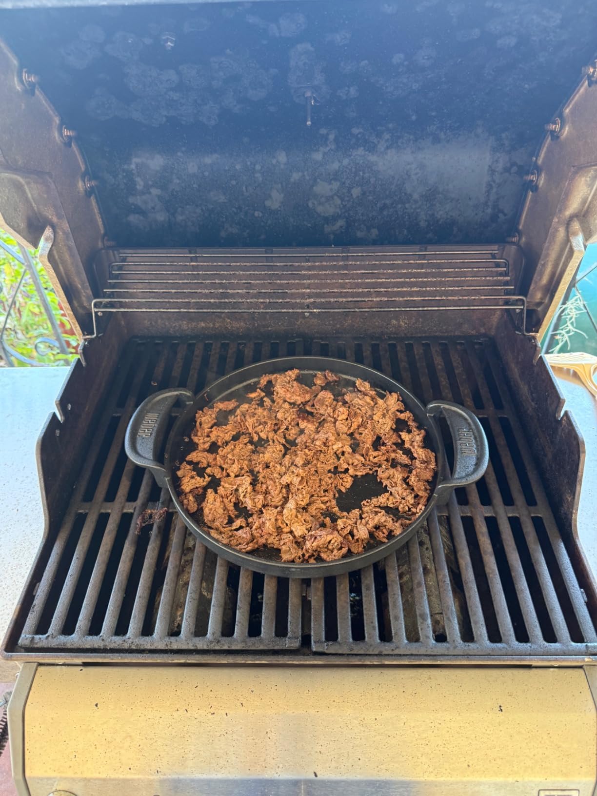 Weber Gourmet BBQ Griddle - Non-Stick Porcelain-Enameled Cast-Iron Griddle for Charcoal, Gas & Pellet Grills customer photo 1