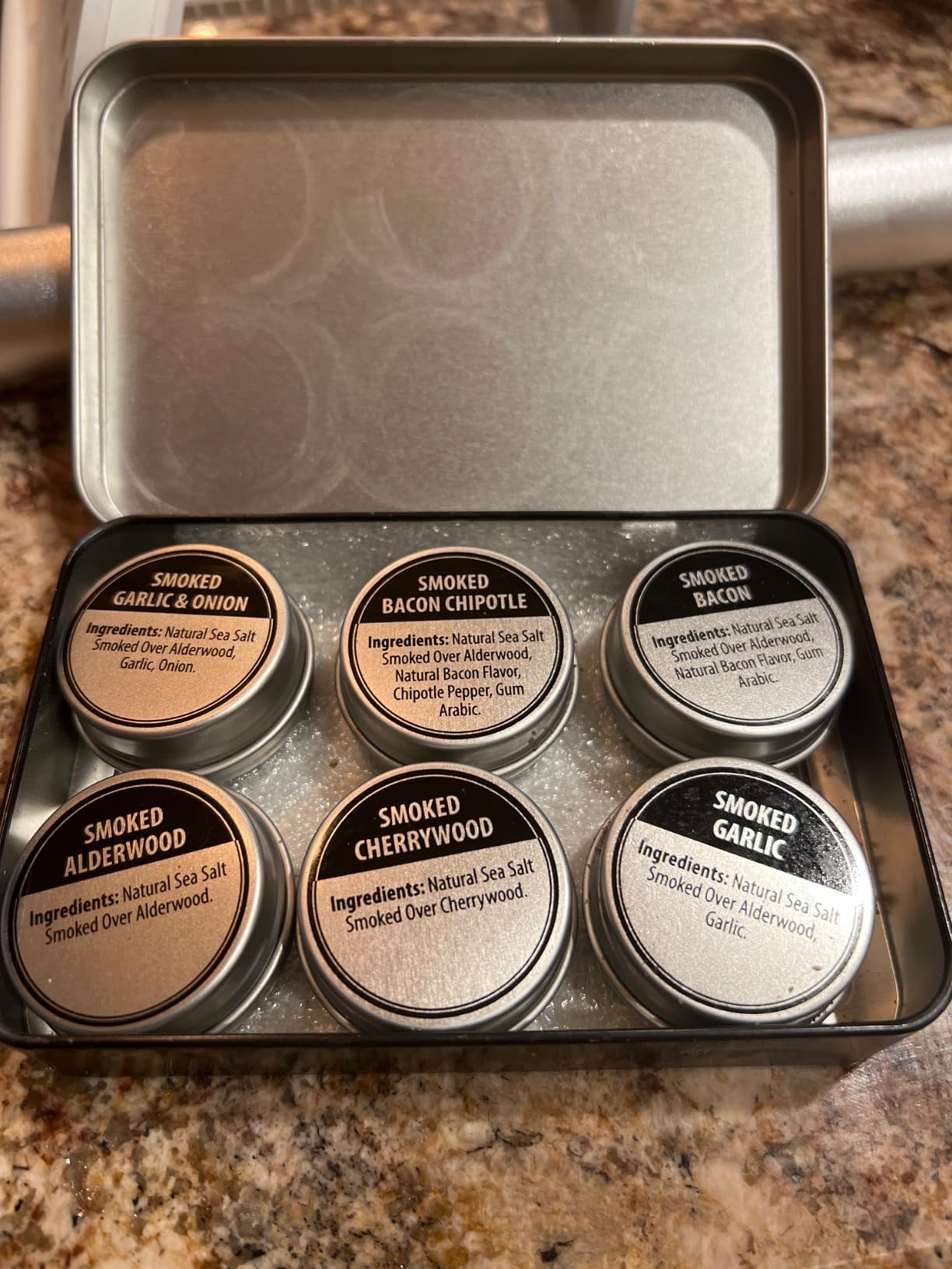 Smoked Sea Salt Sampler Set - 6-Flavor Grilling & Cooking Salts Bundle, 0.5 oz Each - Finishing Salt & Spice Variety Pack Gift for Special Occasions - Caravel Gourmet customer photo 2