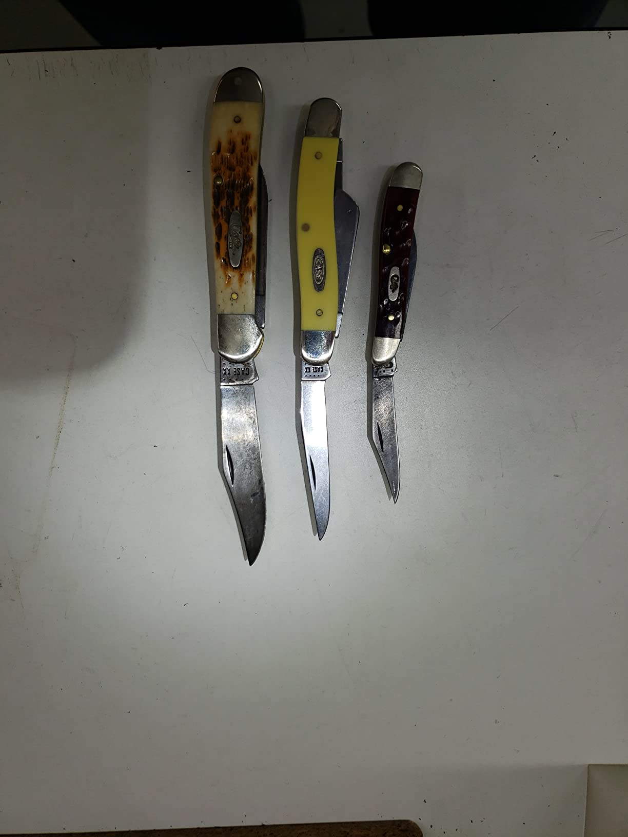 Case XX WR Pocket Knife Medium Stockman, Amber Bone Handle, Stainless Steel Blades, Length Closed: 3 5/8 Inches customer photo 1