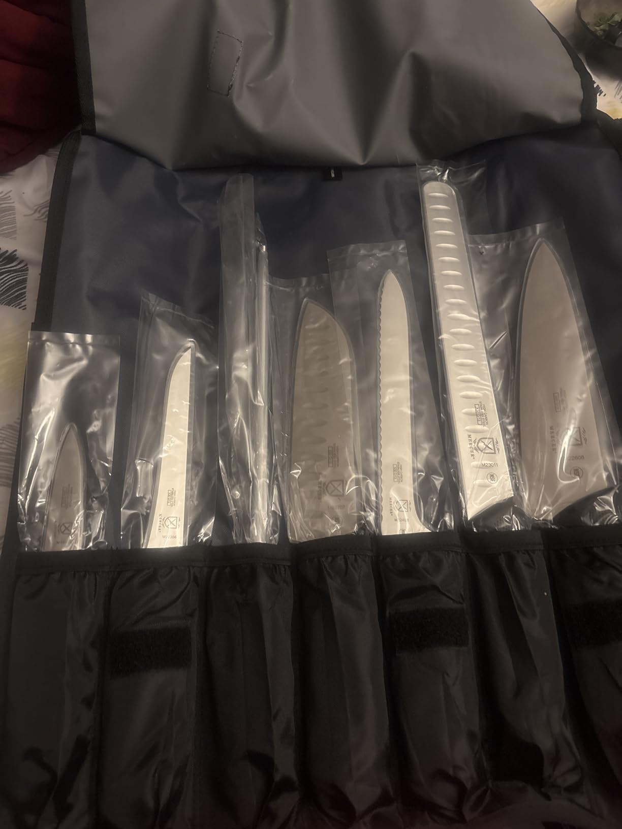 Mercer Culinary Millennia 8-Piece Knife Roll Set, Black Handles customer photo 1