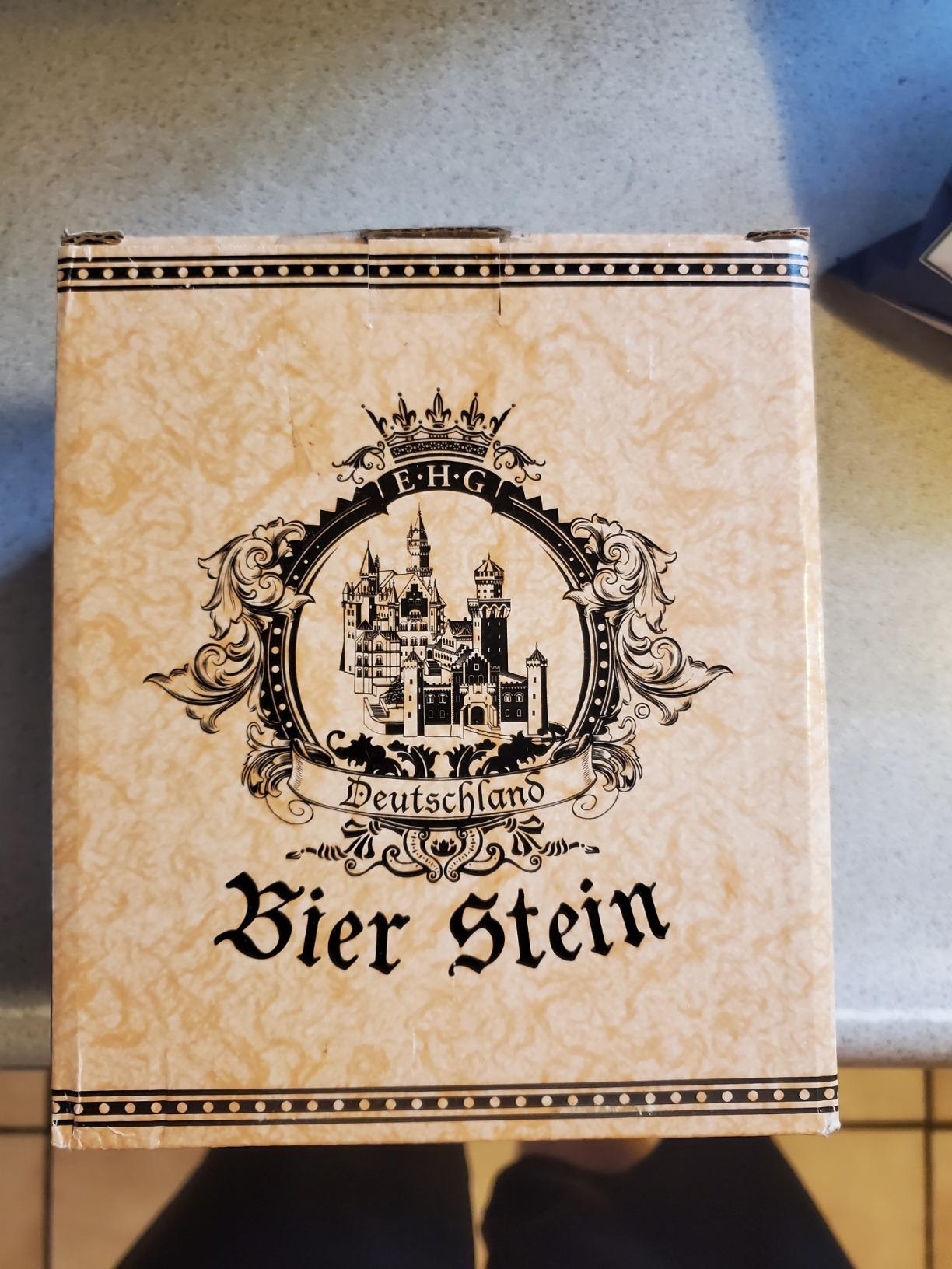 0.6 Liter | OktoberfestHaus German Schloss (Castle) Drinking Stein Cobalt Blue Hand Painted Engraved Mug Beer Steins, Ceramic Steins, Beer Lover Gifts, German Beer Mug customer photo 2