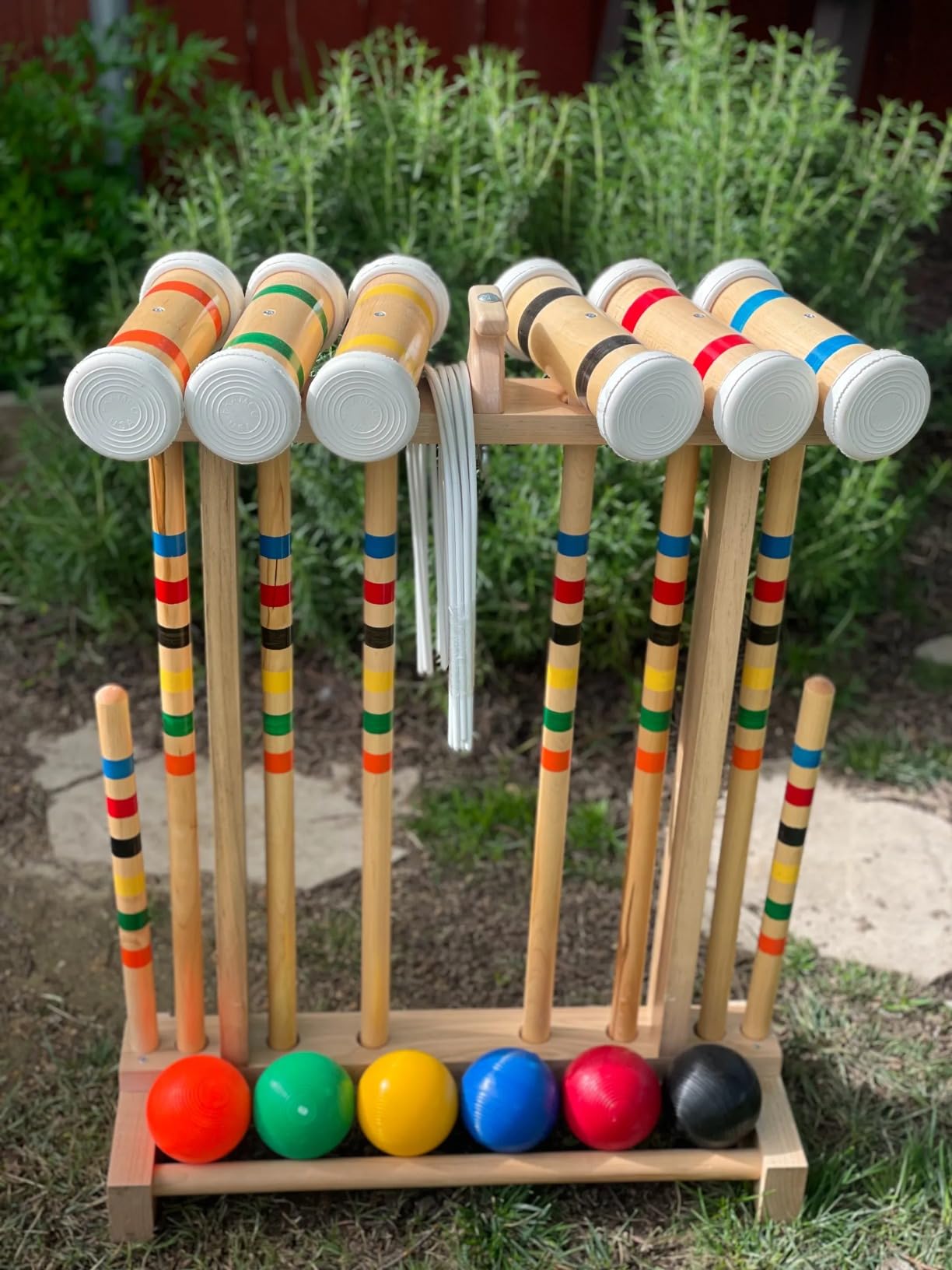 Framco Deluxe Amish Made Croquet Set Game- 6 Player- Durable Maple Hardwood customer photo 1
