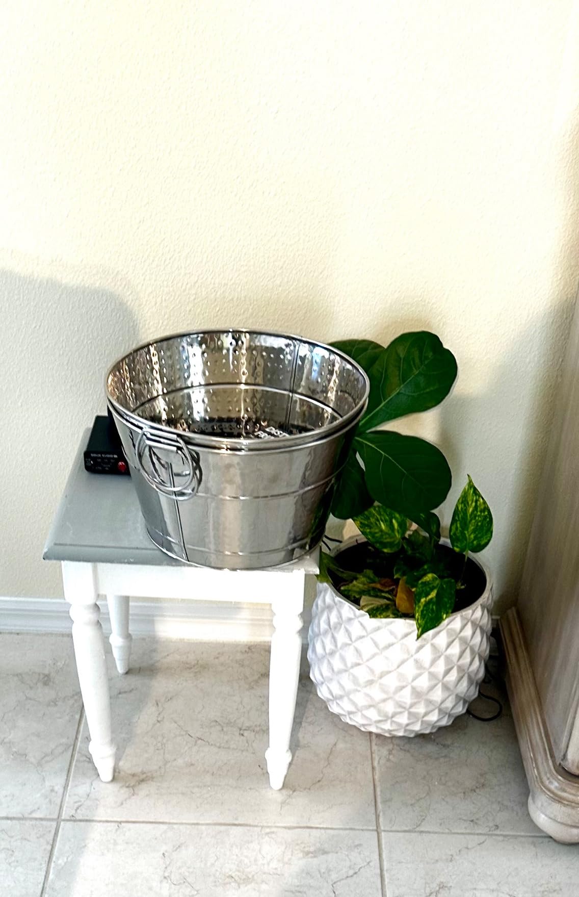 BREKX Copper Galvanized Old Tavern Copper-Finish Beverage Ice Bucket/Drink Tub for Parties, Wedding Gifts, 15 Quart Champagne Bucket - Farmhouse Decor Galvanized Bucket customer photo 1