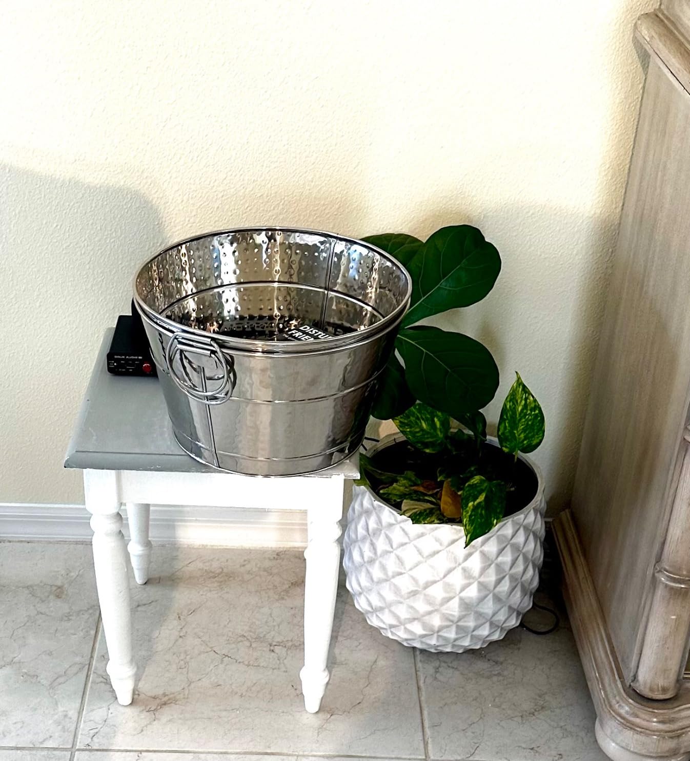 BREKX Copper Galvanized Old Tavern Copper-Finish Beverage Ice Bucket/Drink Tub for Parties, Wedding Gifts, 15 Quart Champagne Bucket - Farmhouse Decor Galvanized Bucket customer photo 2