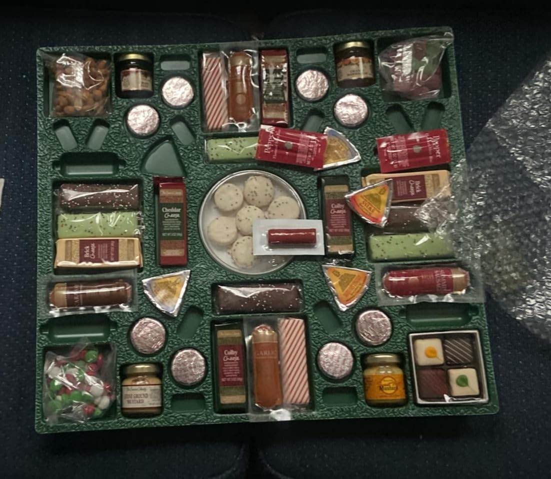 The Swiss Colony 43 Season Pleasers - Assorted Summer Sausage Meats, Mini Meat Sticks, Cheese Bricks and Wedges, Spreadables, Candies, & Chocolate Treats, Meat and Cheese Gift Set, Charcuterie Board customer photo 1