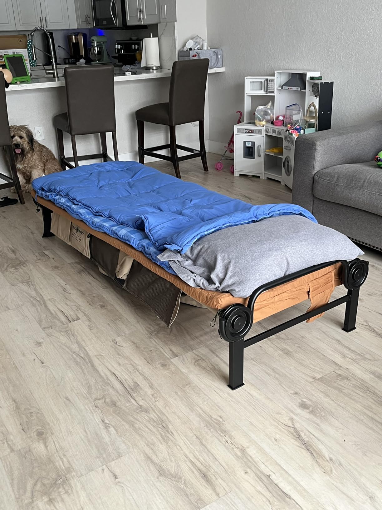 Teton Sleeping Pad for Cot, Extra Thick Comfortable Camping Mattress for Adults, Portable Roll-Up Camp Pad, Durable Foam Cushioning customer photo 1