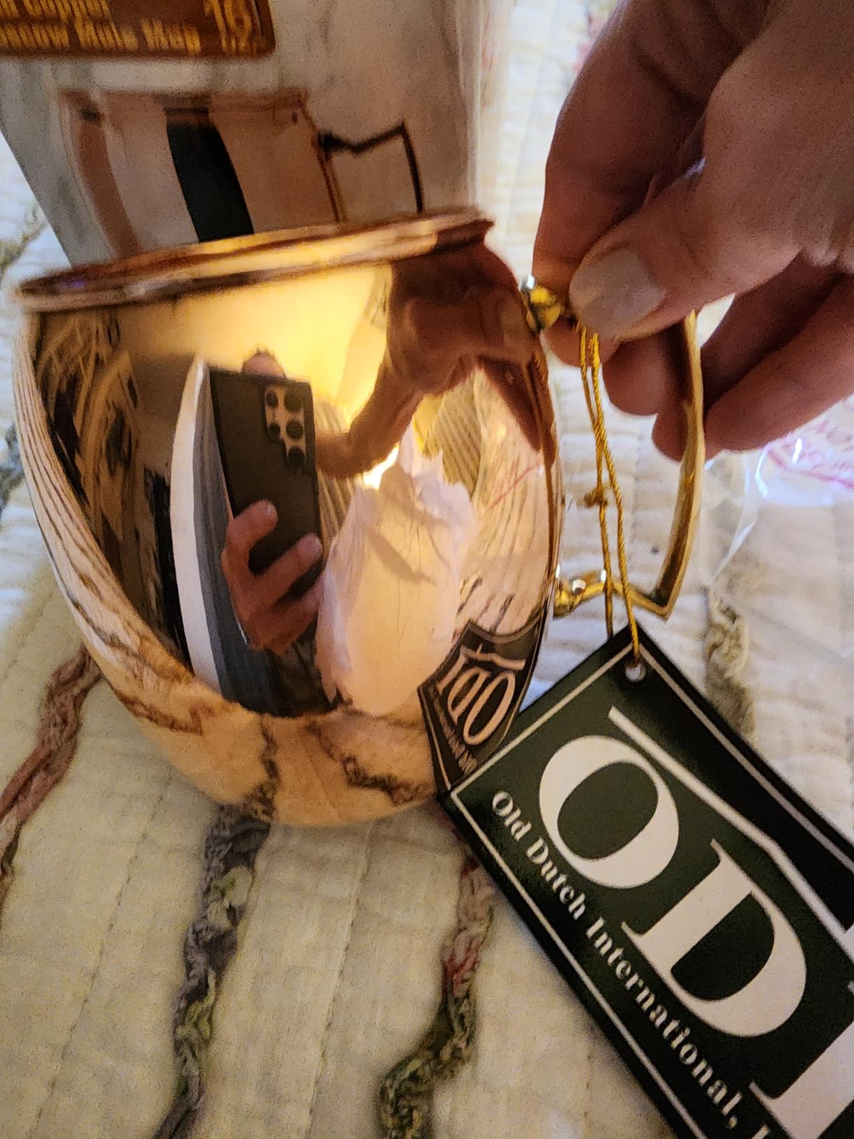 Old Dutch 429 International, Purveyors of the Original 100% Pure Polished Copper, Unlined Moscow Mule Mug, 16-Ounce customer photo 1