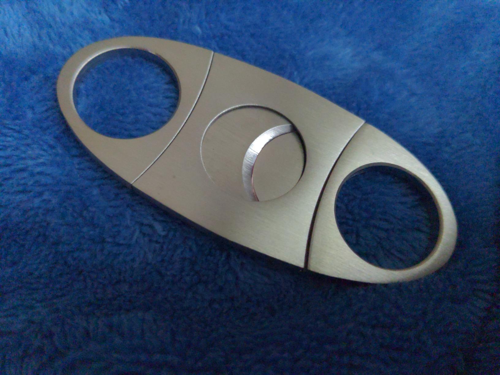Alaska Bear Cigar Cutter Stainless Steel Guillotine Double Cut Blade in Black Gift Pouch customer photo 1