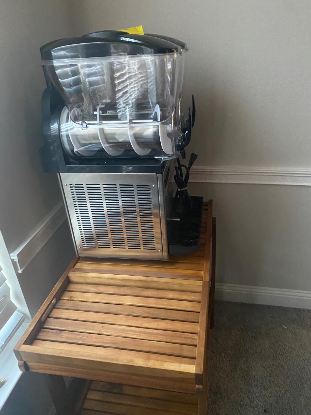 Safavieh Outdoor Collection Orland Natural Wood Tea Trolley Cart customer photo 2