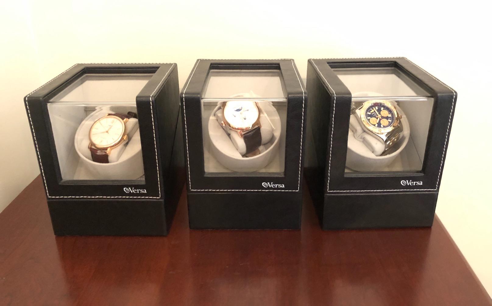 Single Watch Winder by Versa - Elite Automatic Watch Winder - Quiet Japanese Motor - 12 Settings - Compatible with Rolex, Cartier, Omega customer photo 1