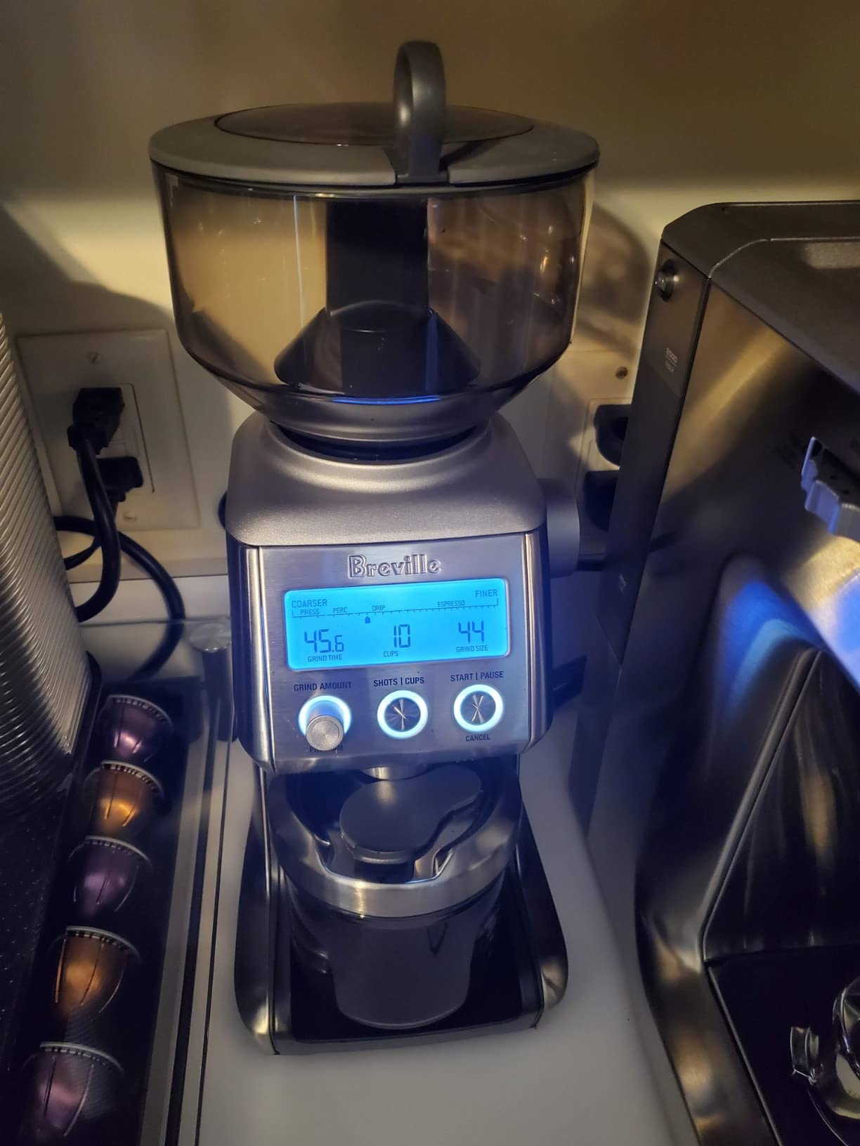 Breville BCG820BSS Smart Grinder Pro for Coffee and Espresso, Brushed Stainless Steel customer photo 1