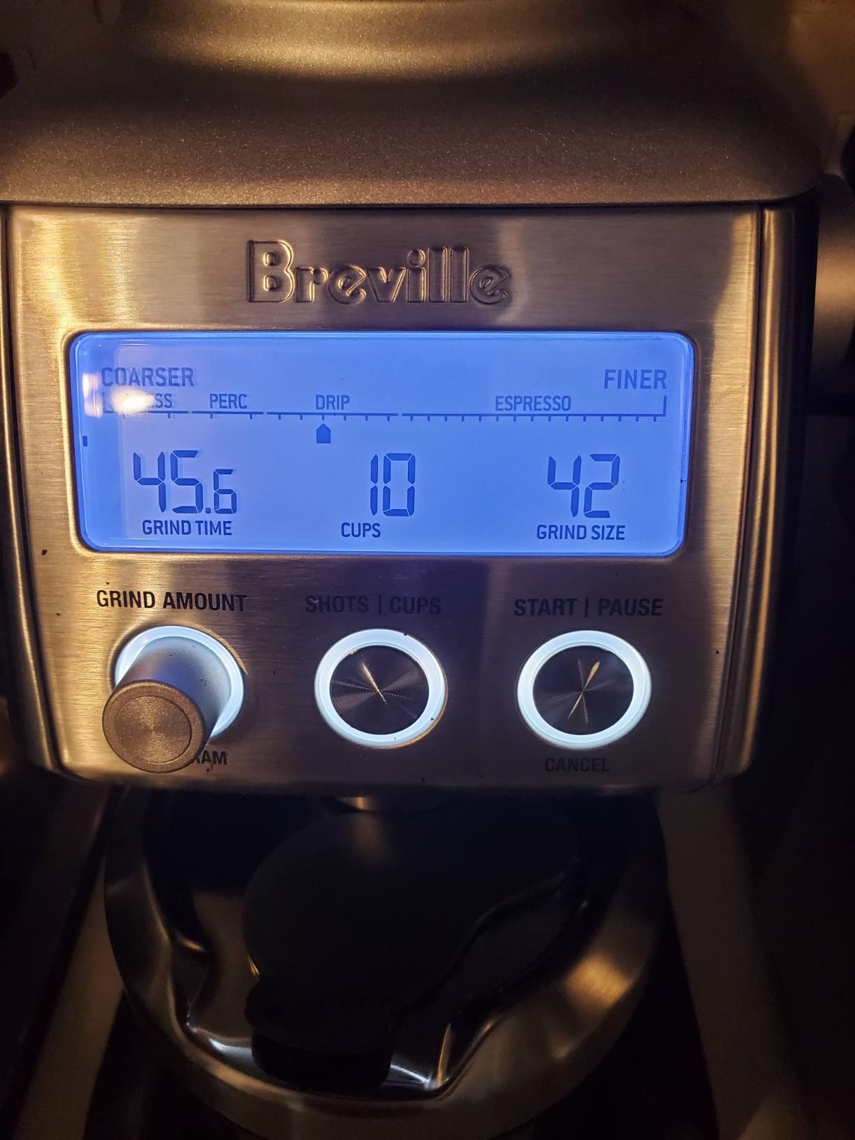 Breville BCG820BSS Smart Grinder Pro for Coffee and Espresso, Brushed Stainless Steel customer photo 2