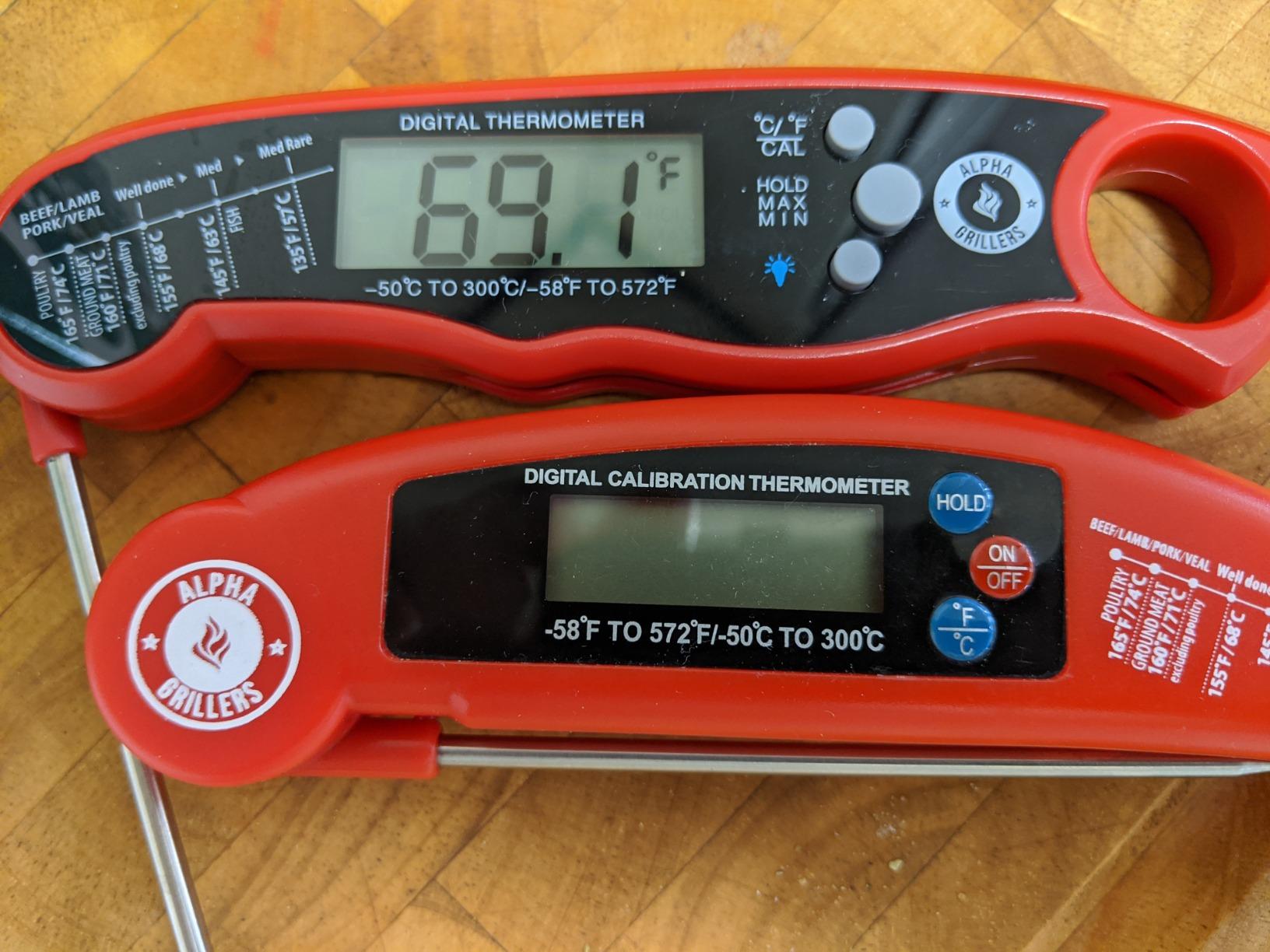 Alpha Grillers Meat Thermometer Digital - Instant Read Food Thermometer for Cooking & Grilling - Professional Kitchen customer photo 2