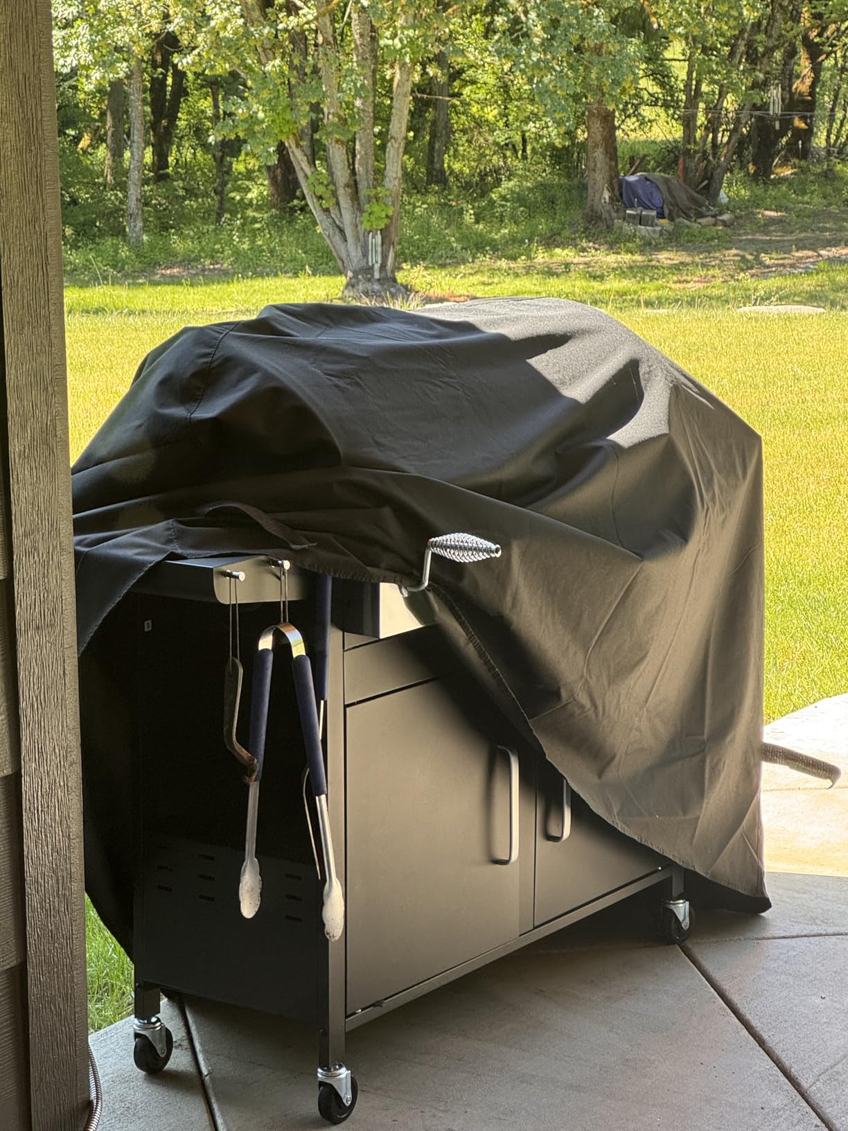Unicook Heavy Duty Waterproof Barbecue Gas Grill Cover, 65-inch BBQ Cover, Special Fade and UV Resistant Material, Durable and Convenient, Fits Grills of Weber Char-Broil Nexgrill Brinkmann and More customer photo 1