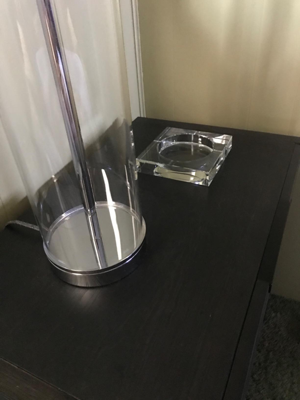 Amlong Crystal Large Square Crystal Ashtray with Gift Box, 6 x 6 inch (150mm X150mm), Clear customer photo 1