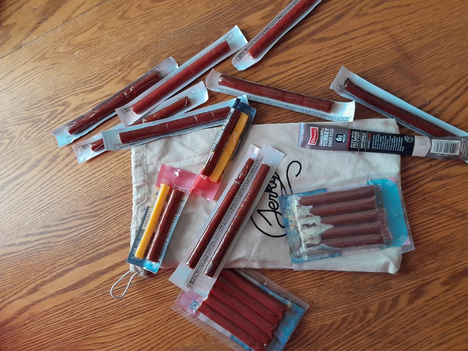 Jerky.com 26pc Meat Sticks Variety Pack - Fathers Day Gift for Dad - Beef Jerky Gifts for Men - Low Sugar & High Protein - Gluten Free & Keto Meat Sticks - Pork, Turkey, Ham Beef Jerky Sticks & Cheese Sticks - Dad Gifts customer photo 1