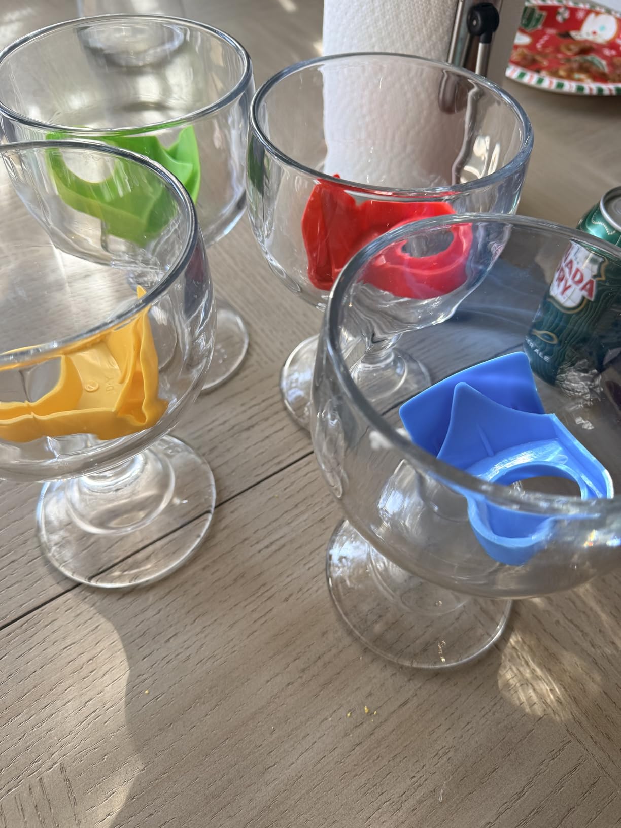 Chefcaptain Margarita Glass Schooner - 21.5 Oz Set of 4 Extra Large Goblet With Clips ZERO LEAD Crystal Style Shrimp Cocktail, Coronaritas, Margaritas customer photo 1