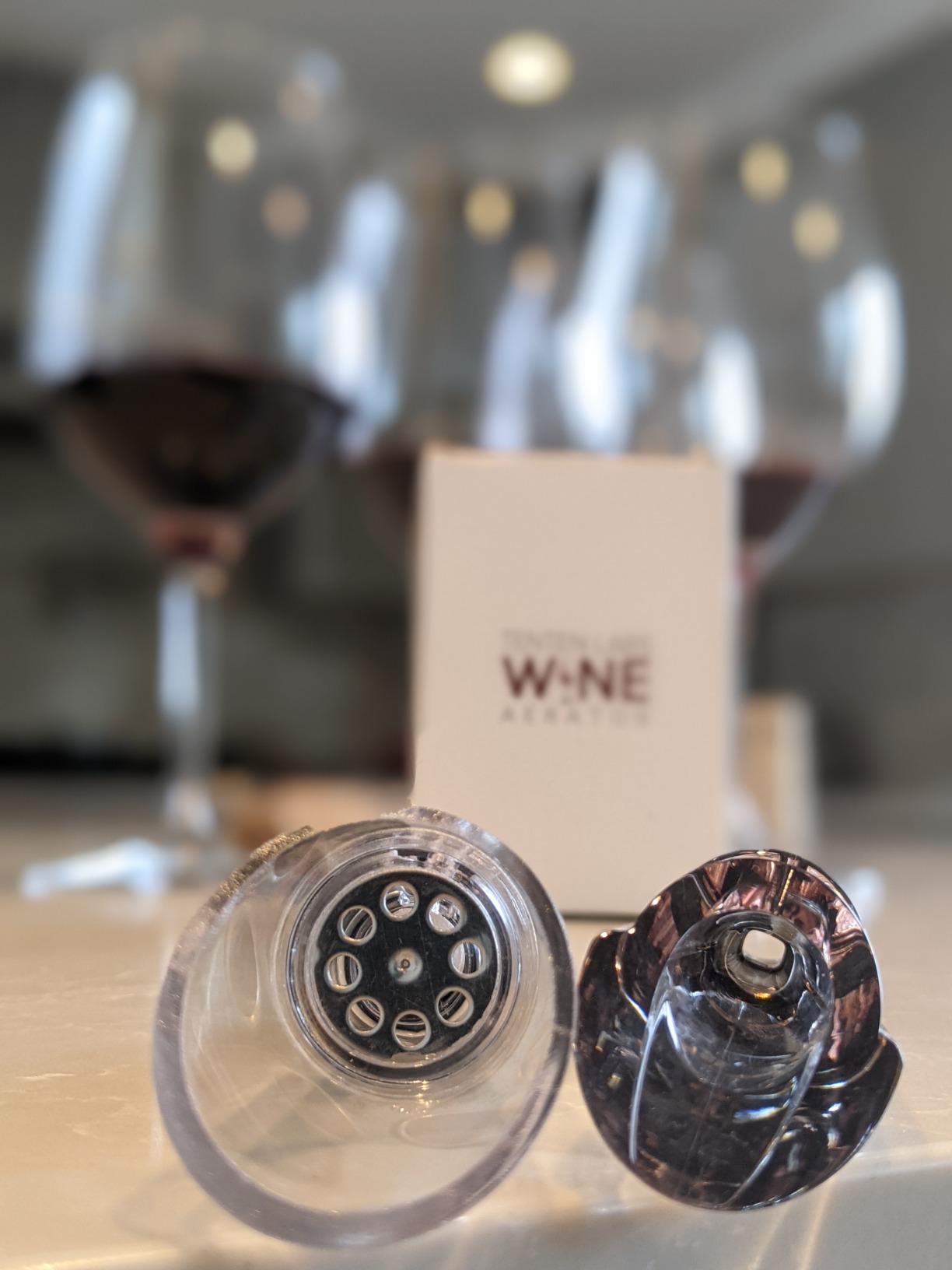 TenTen Labs Wine Aerator and Pourer (2 pack) - Red Wine Decanter for Wine Bottles - Enhances Flavor and Smell Immediately customer photo 2