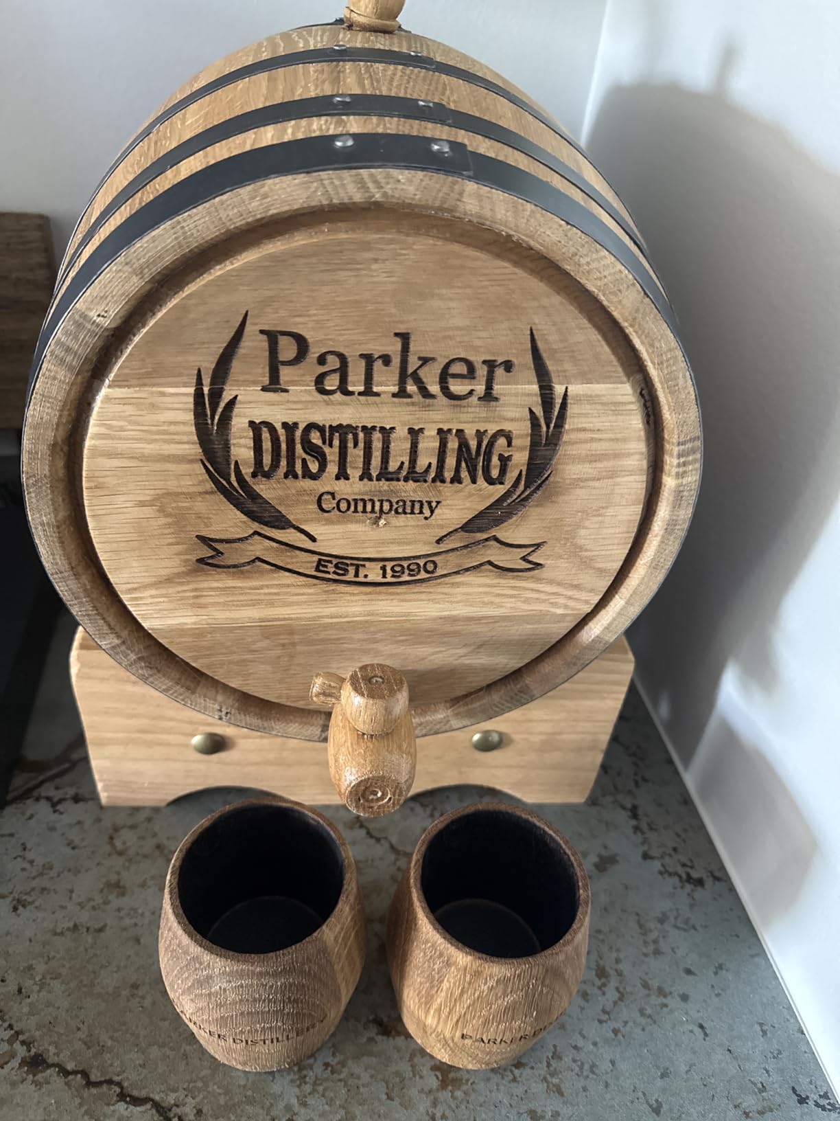Red Head Barrels - Custom Engraved 20 Liter Oak Barrels for Aging Whiskey, Rum, Tequila, Bourbon, Scotch and Wine customer photo 1