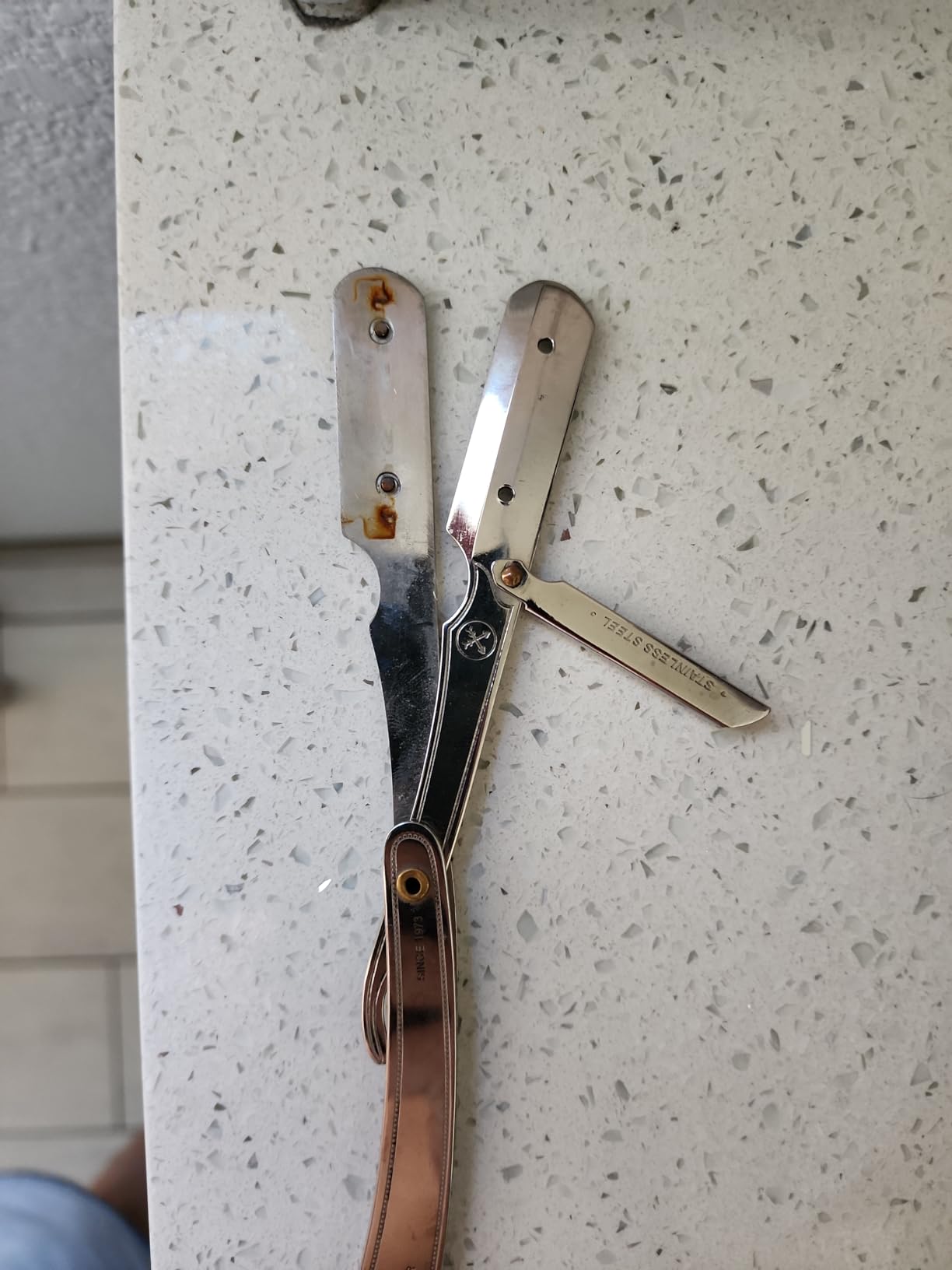 Parker SRX Straight Razor - All Stainless Steel Barber Razor with Clip-Type Blade Holder for Disposable Blades - Ideal for Precision Wet Shaving at Home or Barbershop - Iconic Brand customer photo 1
