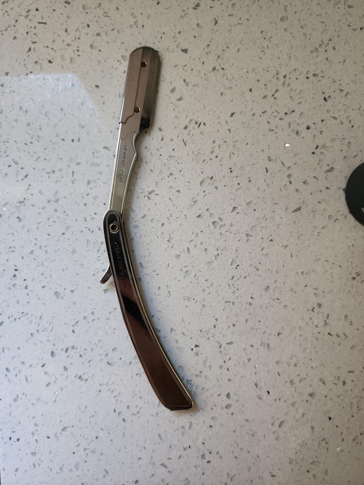Parker SRX Straight Razor - All Stainless Steel Barber Razor with Clip-Type Blade Holder for Disposable Blades - Ideal for Precision Wet Shaving at Home or Barbershop - Iconic Brand customer photo 2