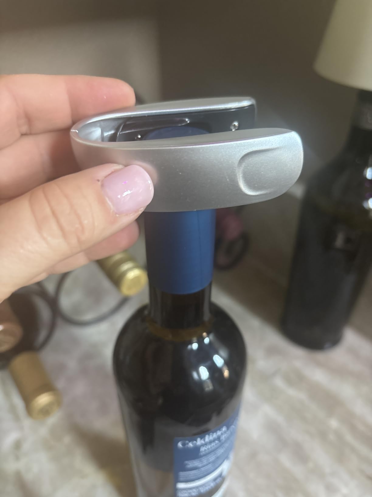 OXO Steel Vertical Lever Corkscrew with Removable Foil Cutter, Wine Opener customer photo 2