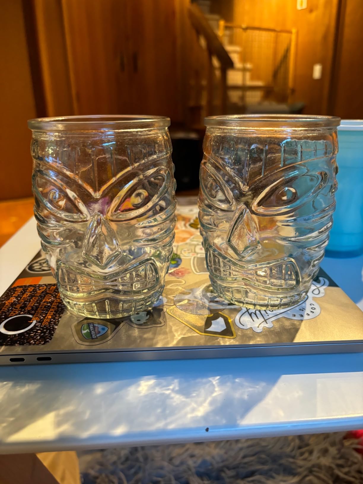 Libbey Tiki Pineapple Glasses Set of 4, Tropical, Textured 17 Ounce Tiki Glasses for Cocktails, Fun Mixed Drink Pineapple Cups for Luau, Summer Parties customer photo 2