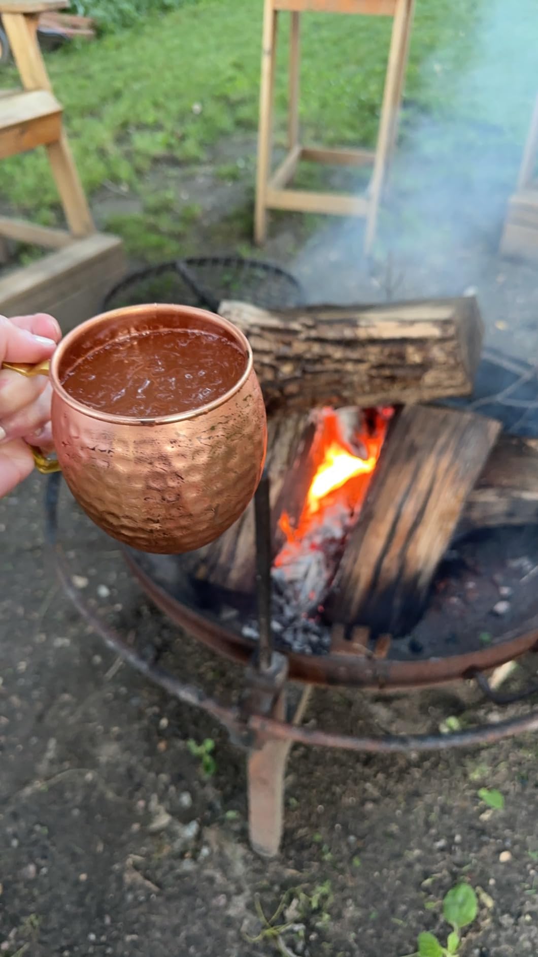 Benicci Moscow Mule Copper Mugs - Set of 4 - 100% HANDCRAFTED - Food Safe Pure Solid Copper Mugs - 16 oz Gift Set with Premium Quality Cocktail Straws and Jigger! customer photo 2