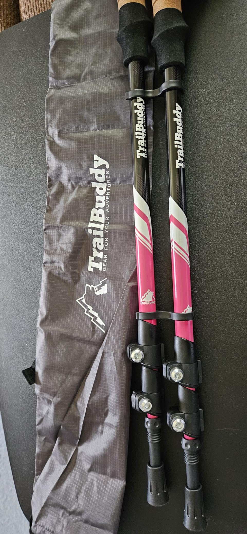 TrailBuddy Trekking Poles - Lightweight 7075 Aluminum Hiking Poles for Women, Men & Seniors - Collapsible Walking Sticks for Travel, Trails & Balance customer photo 1