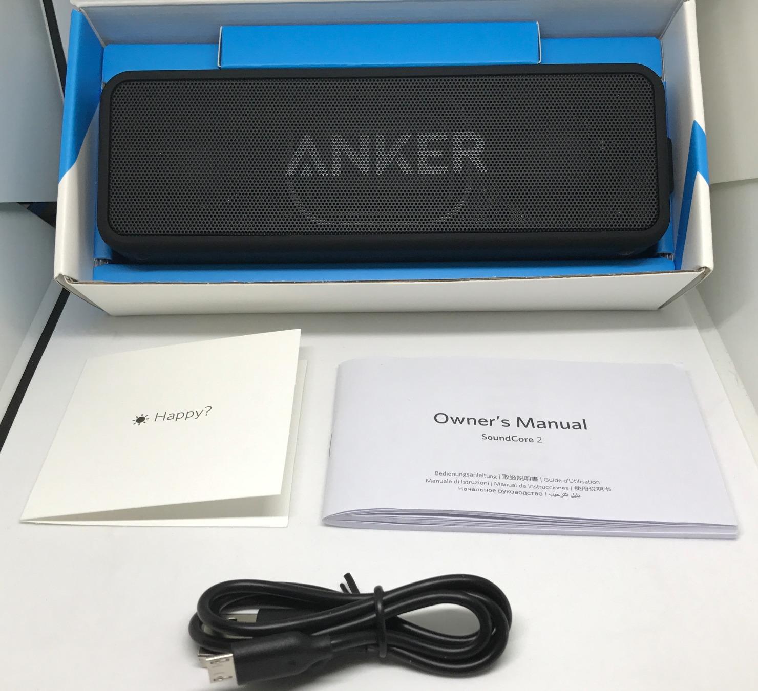Anker Soundcore 2 Portable Bluetooth Speaker with Stereo Sound, Bluetooth 5, Bassup, IPX7 Waterproof, 24-Hour Playtime, Wireless, Speaker for Home, Outdoors, Travel customer photo 1