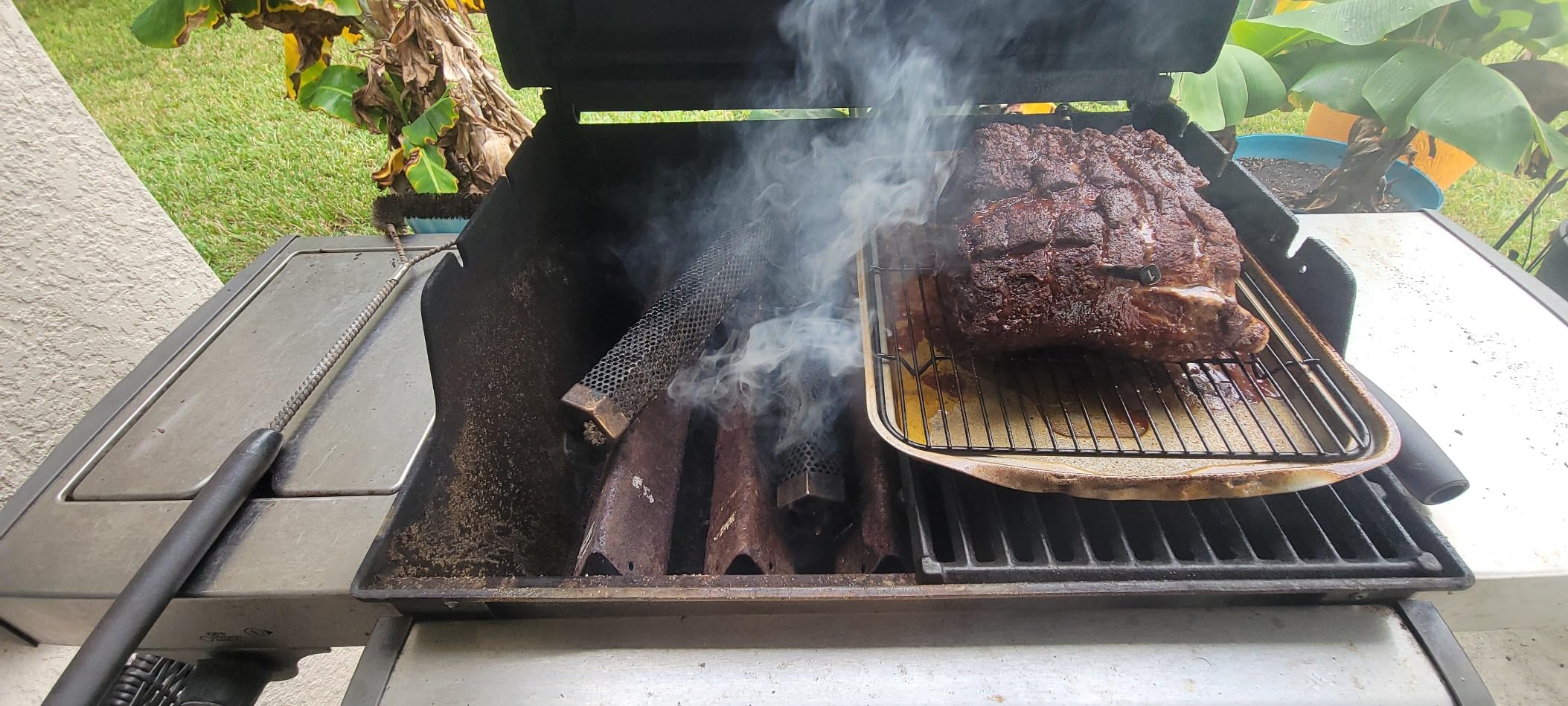 LIZZQ Premium Pellet Smoker Tube 12 inches - 5 Hours of Billowing Smoke - Hot or Cold Smoking - for Any Grill or Smoker - An Easy and Safe Way to Provide Smoking - Free eBook Grilling Ideas & Recipes customer photo 2