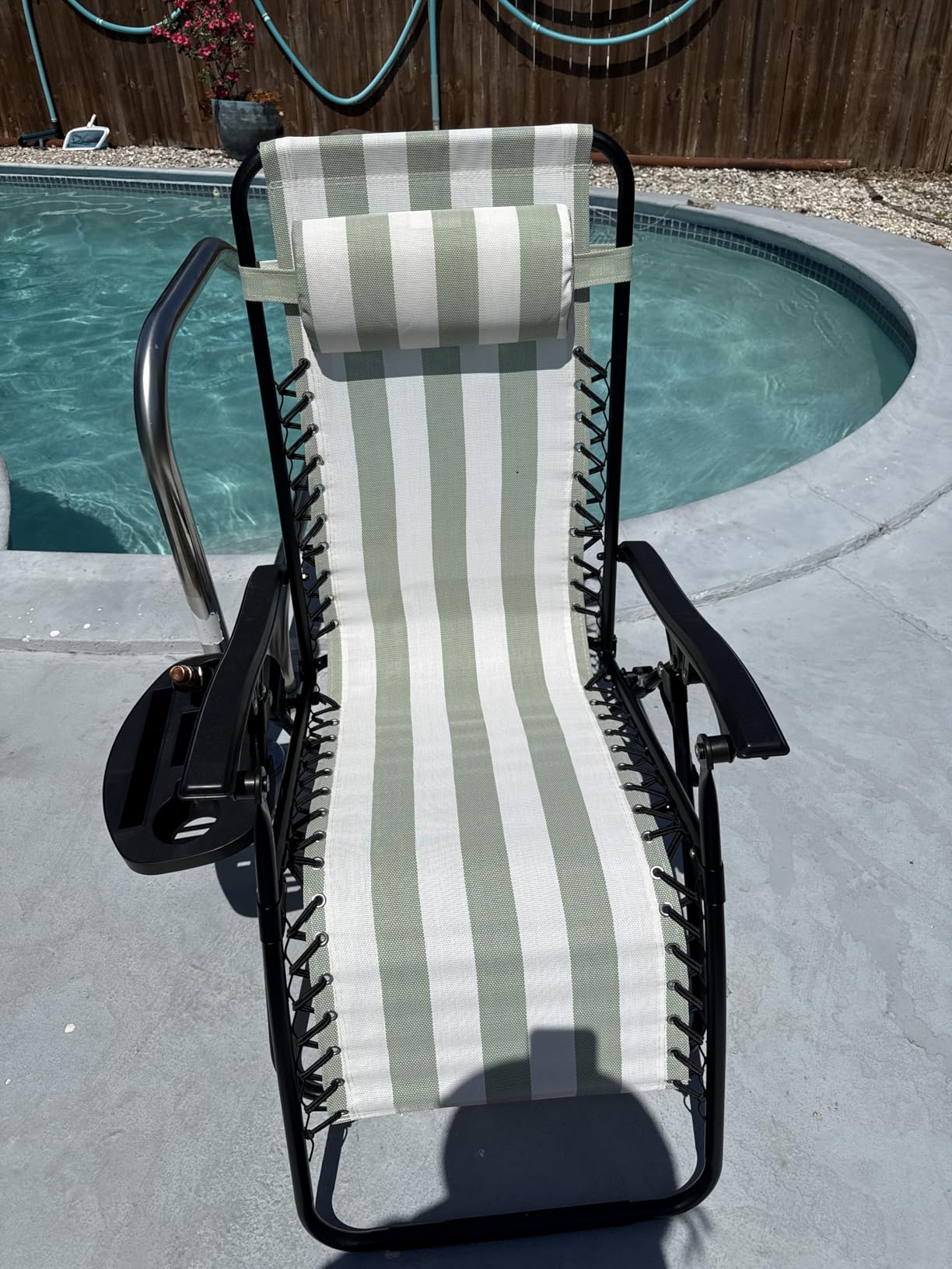 Best Choice Products Set of 2 Adjustable Steel Mesh Zero Gravity Lounge Chair Recliners w/Pillows and Cup Holder Trays - Gray customer photo 1