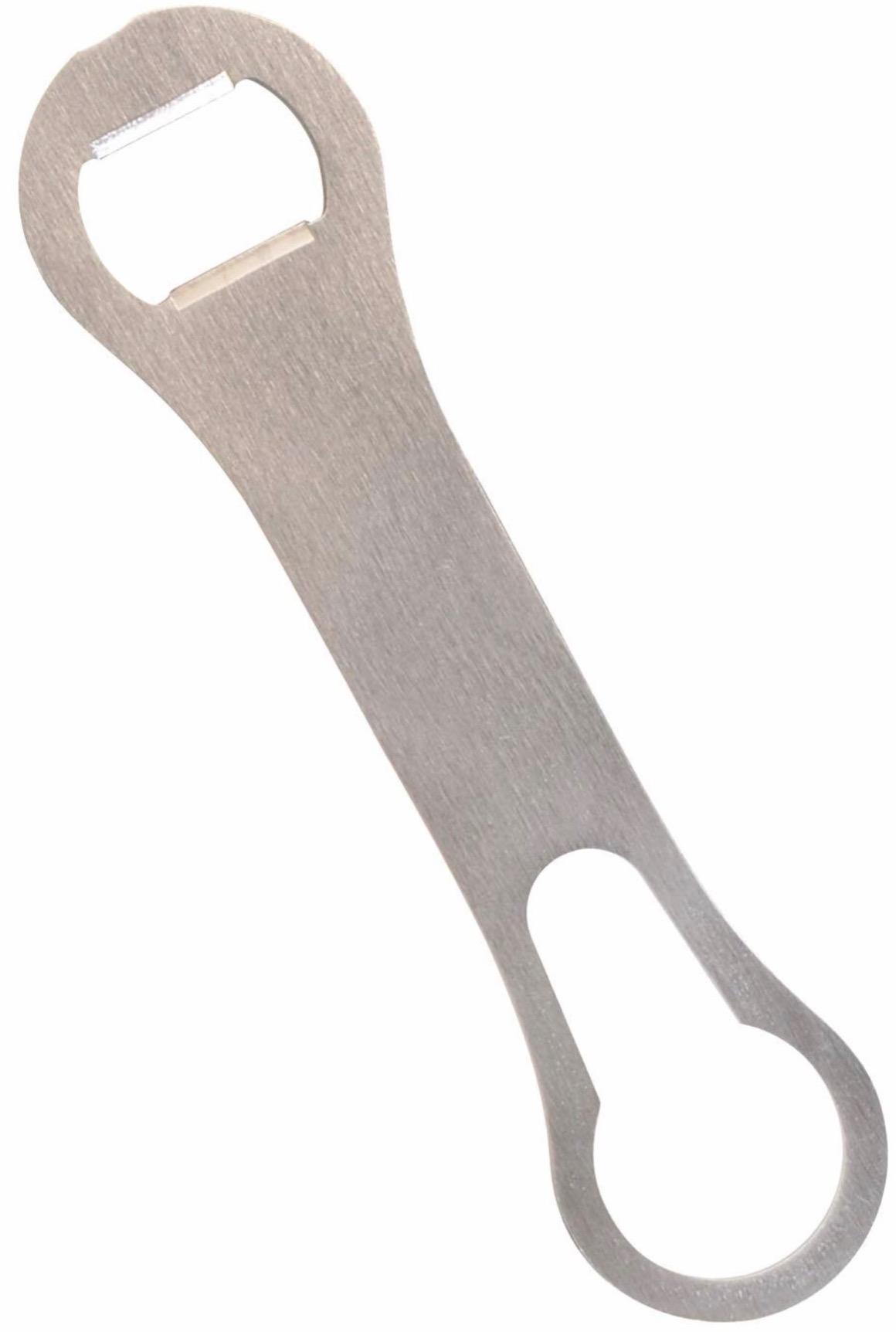 Thirsty Rhino Badak Bottle Opener and Pour Spout Remover, Brushed Silver (Set of 12) customer photo 1