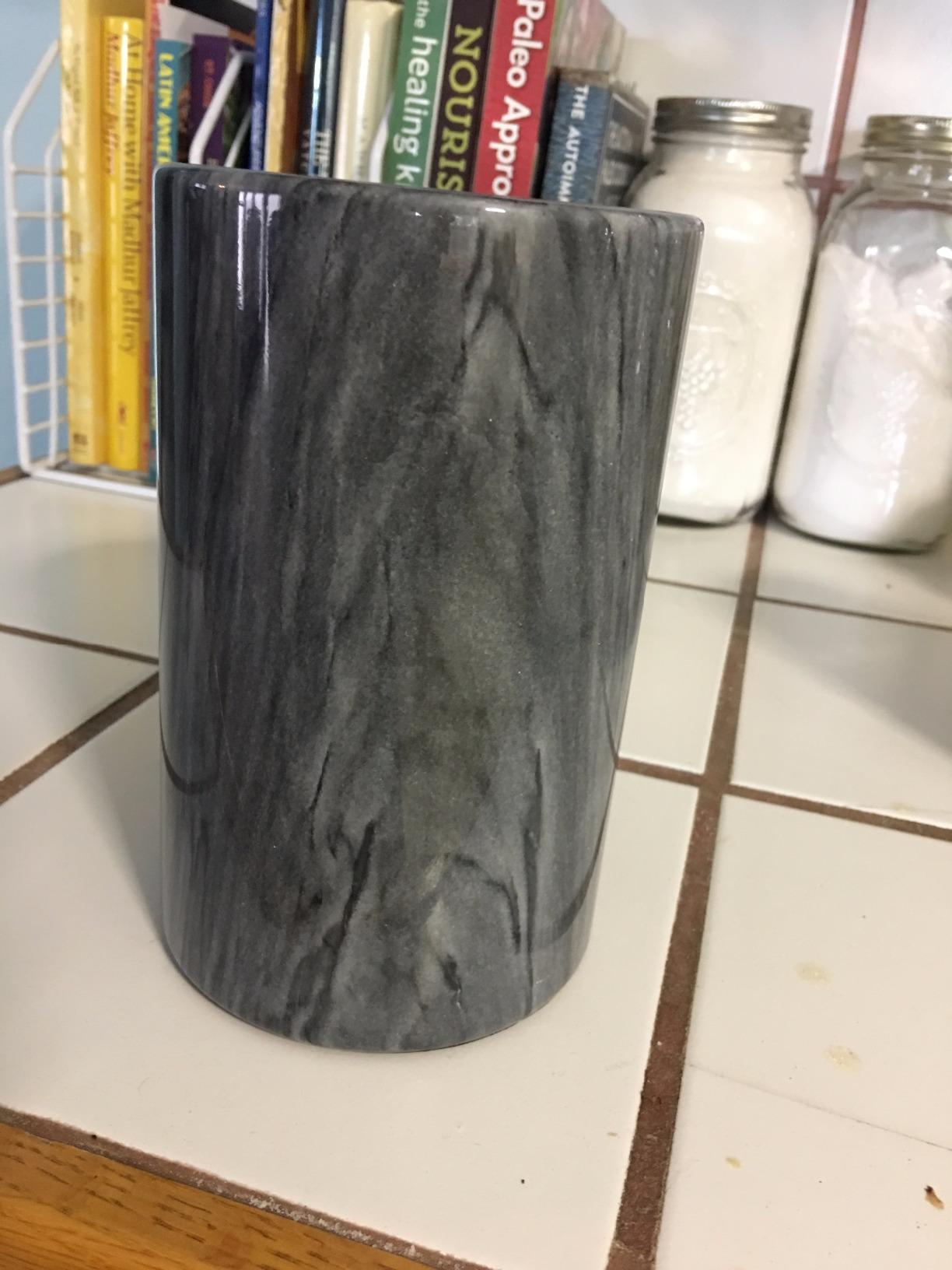 Modern Innovations Marble Wine Chiller Bucket - Wine Bottle Cooler for Parties - Keep Beverages Chill in This Champagne/Wine Bucket - Marble Wine Bottle Chiller - Holds 750ml Bottle (Grey) customer photo 2