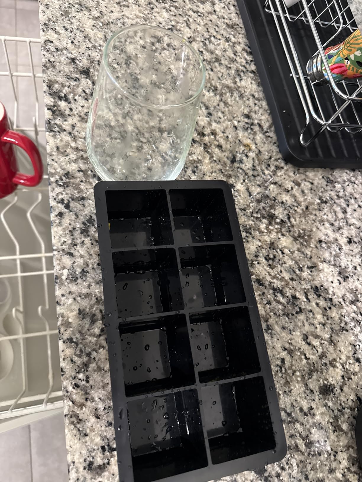 Ice Cube Molds - 2-Pack Silicone Trays for 8 Large Square Cubes - Slow-Melt Ice for Whiskey, Cocktails, Coffee & More customer photo 2