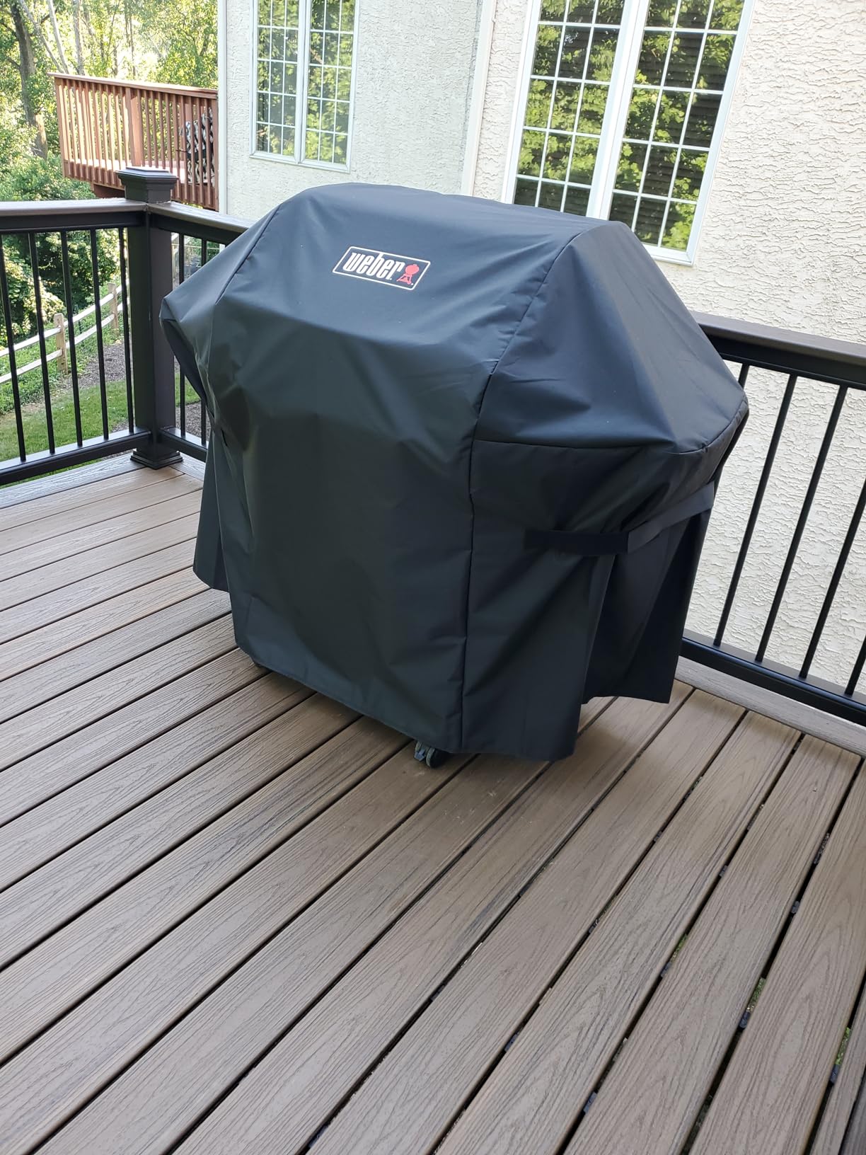 Weber Premium Outdoor Grill Cover, Black - Water-Resistant Cover for Spirit 2-Burner & 3-Burner Gas Grills (2025+), Spirit II 2-Burner (2016-2024), Fits Any Grill Widths Up to 48 Inches customer photo 2