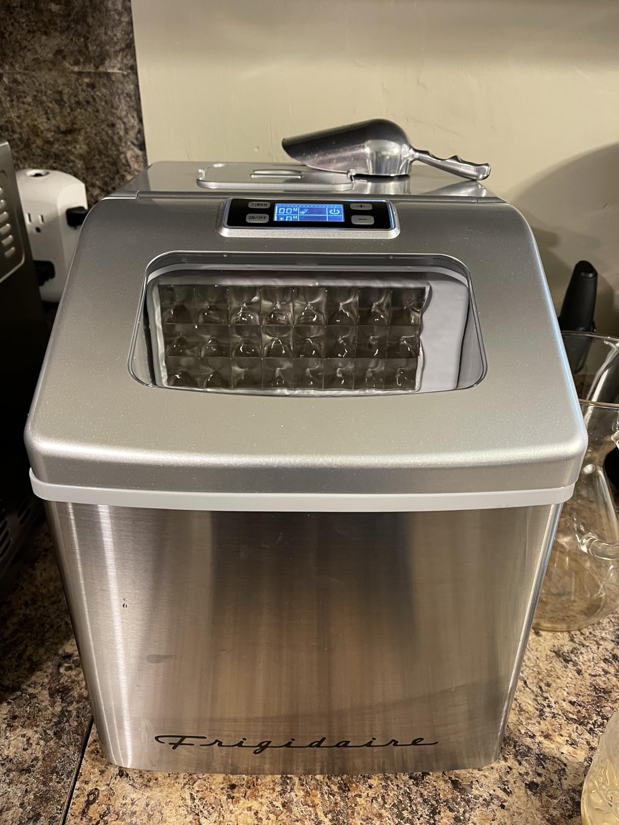 FRIGIDAIRE EFIC452-SS 40 Lbs Extra Large Clear Ice Maker, Stainless Steel, Makes Square Ice customer photo 2