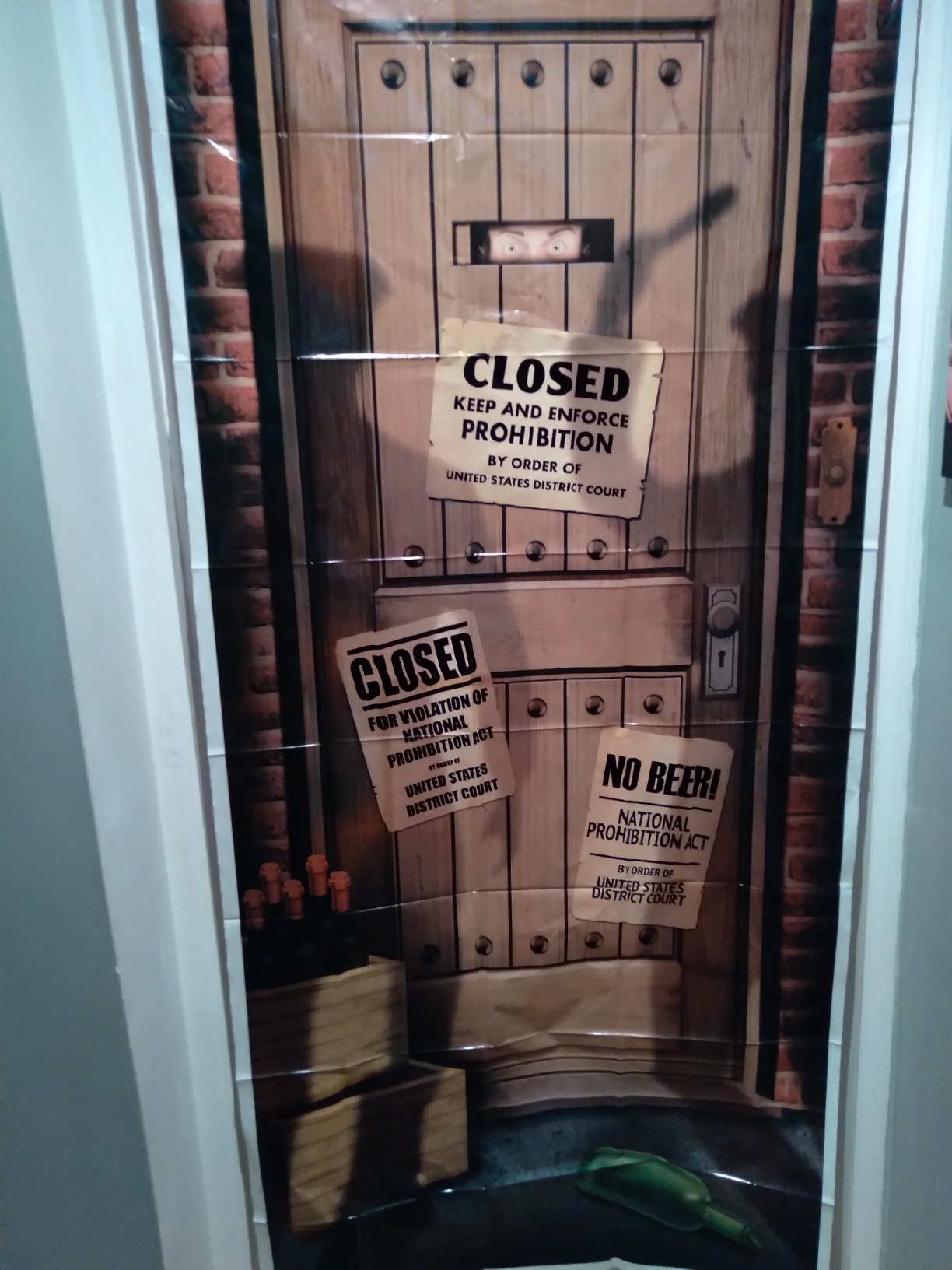 Beistle Speakeasy Plastic Door Cover - 1 pc customer photo 1