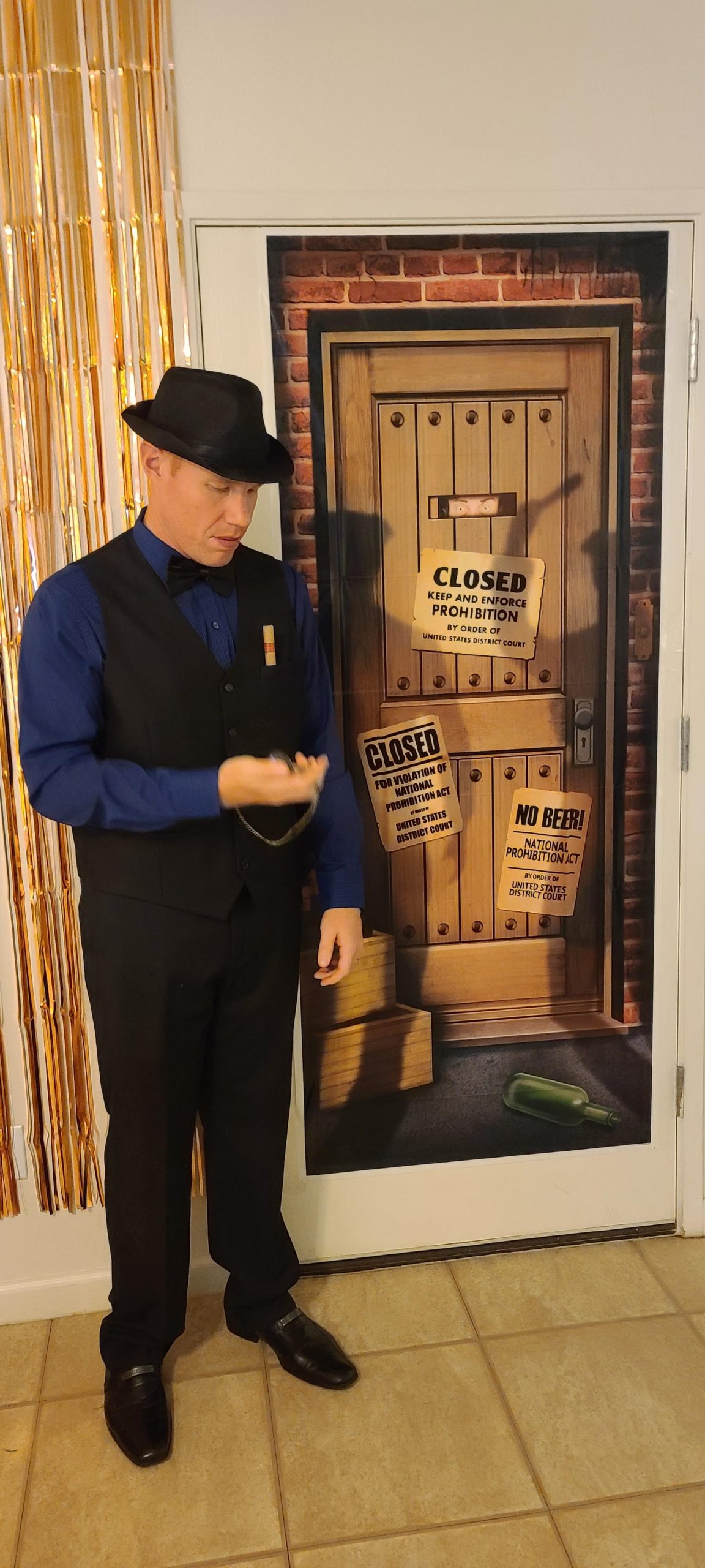 Beistle Speakeasy Plastic Door Cover - 1 pc customer photo 2