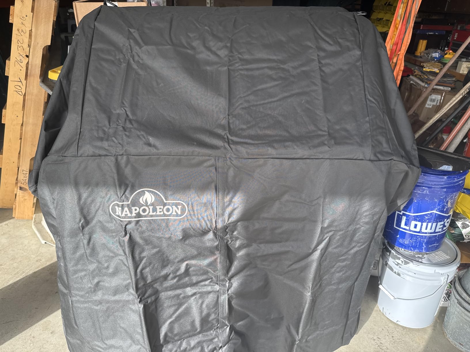 Napoleon Grill Cover for PRO 665 - Black, Water Resistant, UV Protected, Air Vents, Hook and Loop Closure, Hanging Loops, Adjustable Buckled Straps customer photo 2