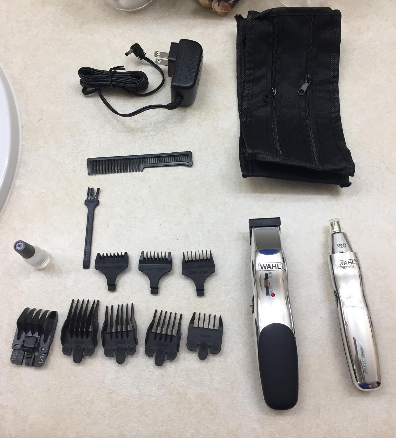 Wahl Groomsman Rechargeable Beard Trimmer kit for Mustaches, Nose Hair, and Light Detailing and Grooming with Bonus Wet/Dry Battery Nose Trimmer - Model 5622v customer photo 2